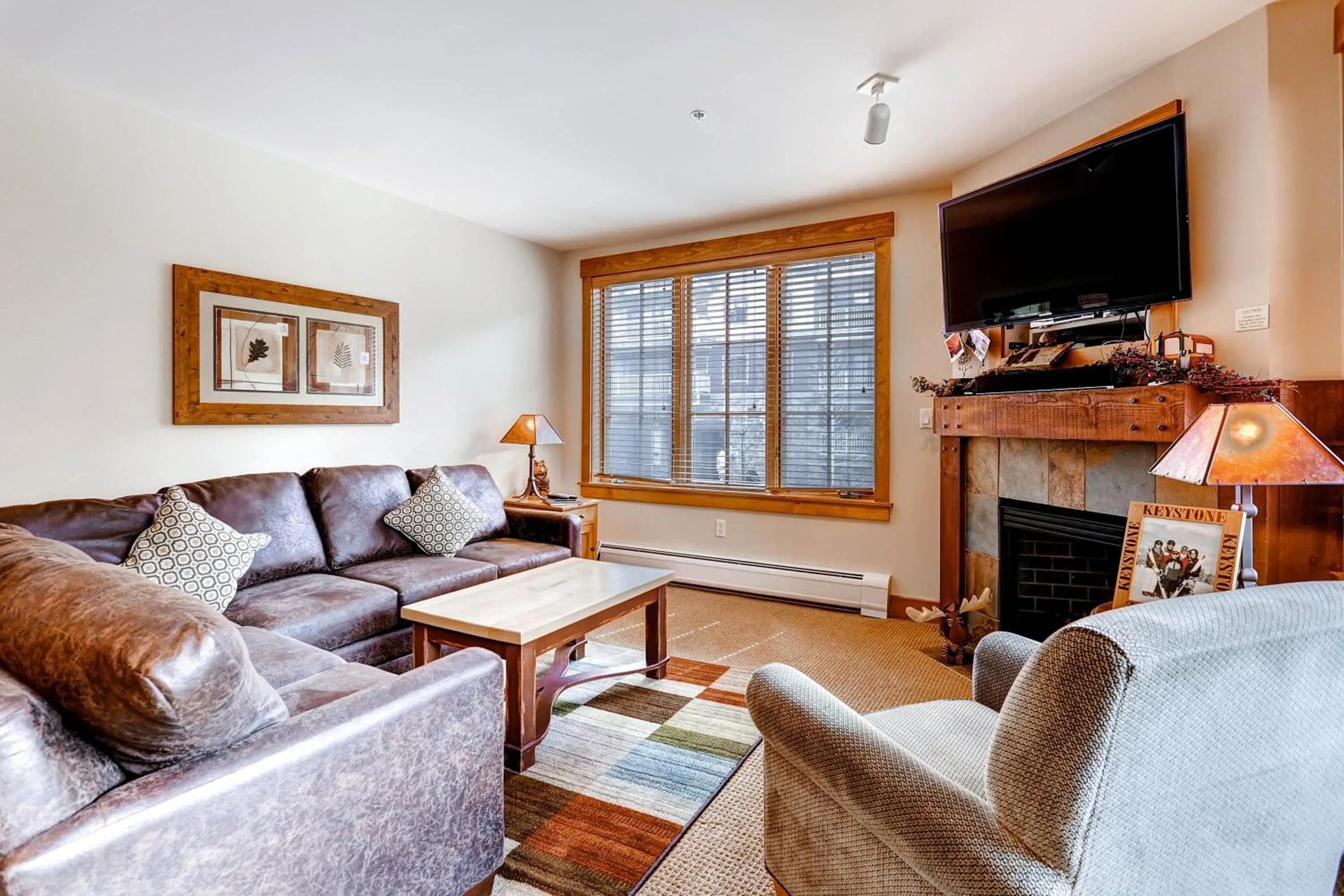Living room in The Springs Condominiums by Keystone Resort