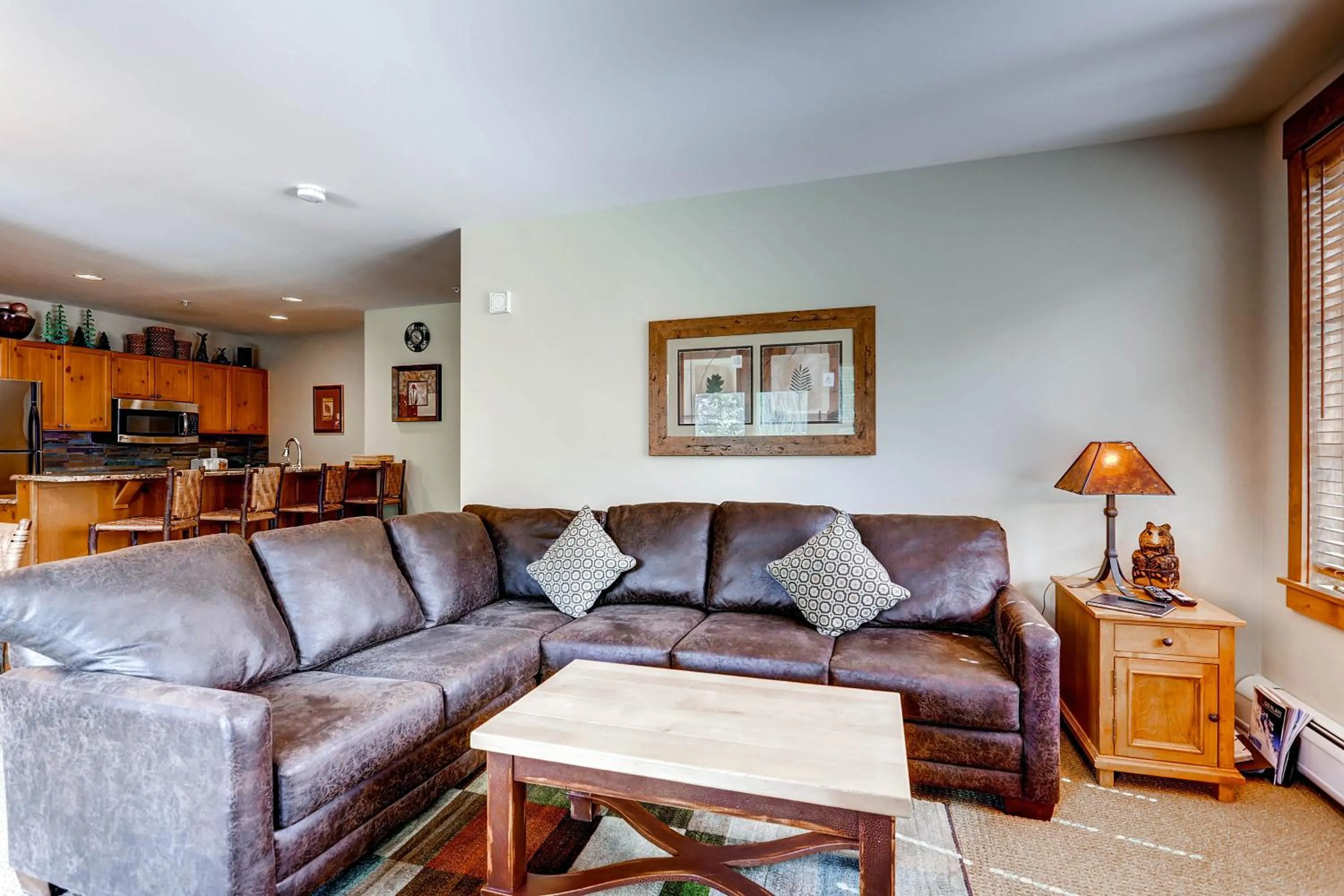 Living room in The Springs Condominiums by Keystone Resort