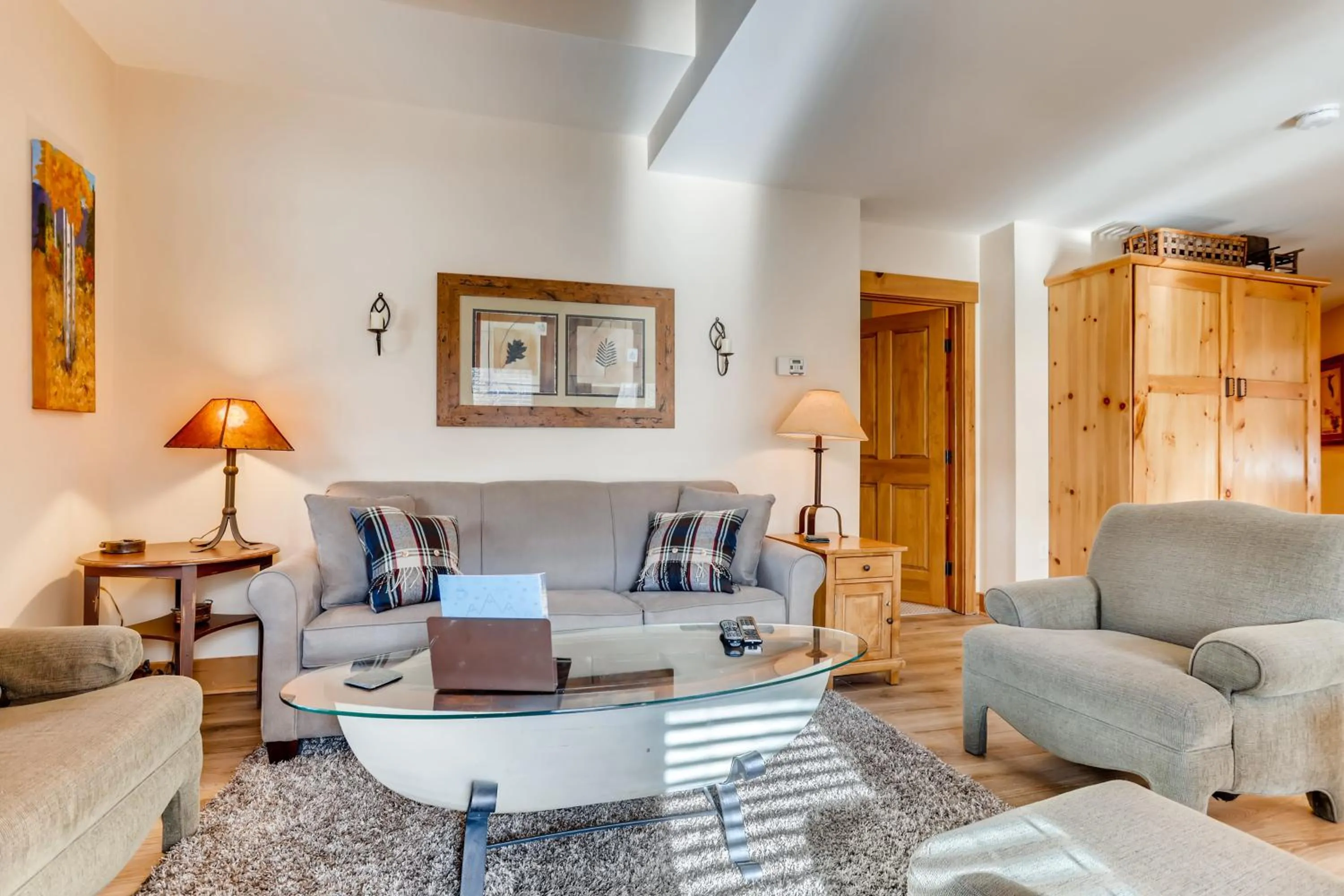 Living room in The Springs Condominiums by Keystone Resort