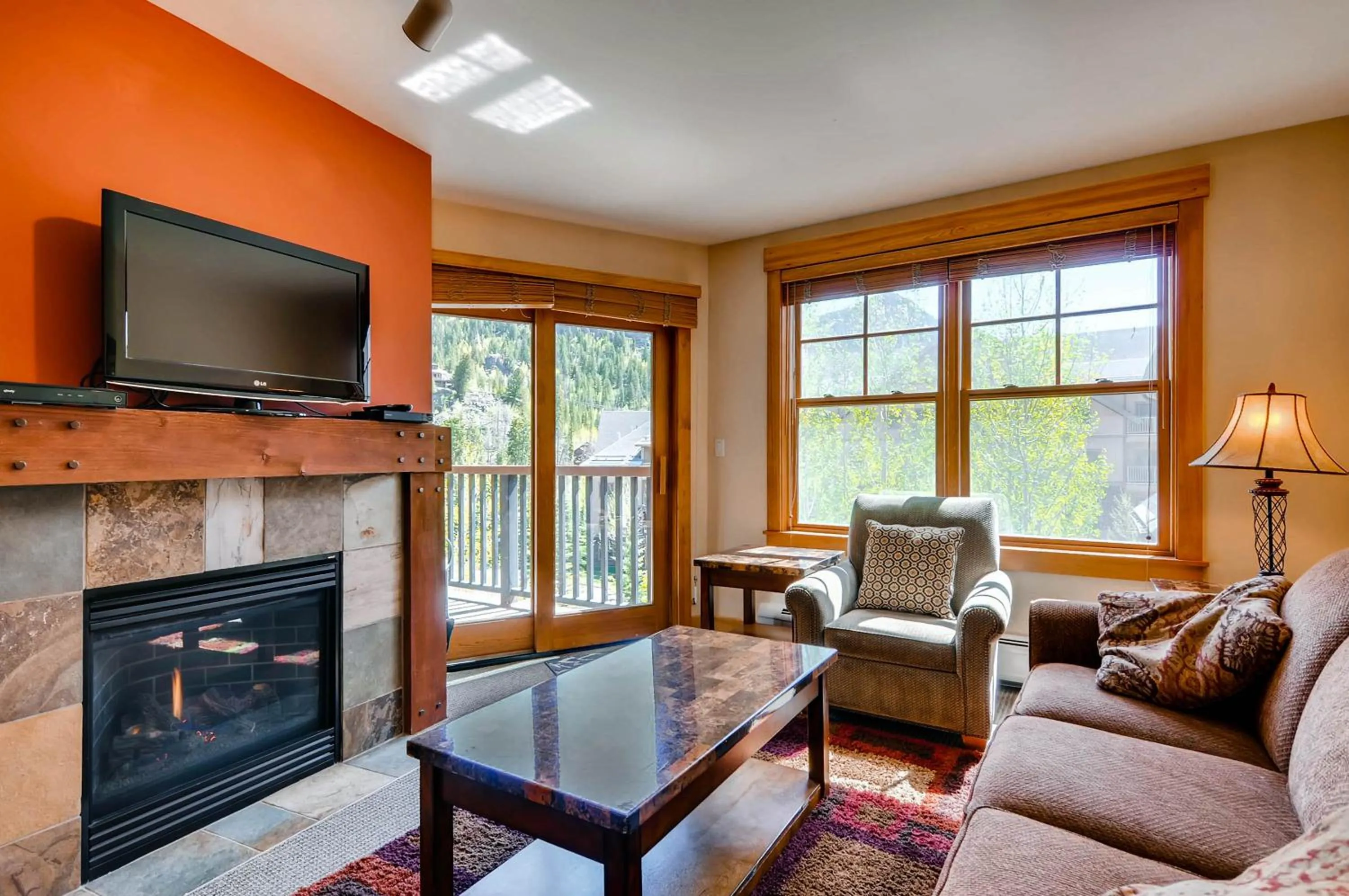 Living room in The Springs Condominiums by Keystone Resort