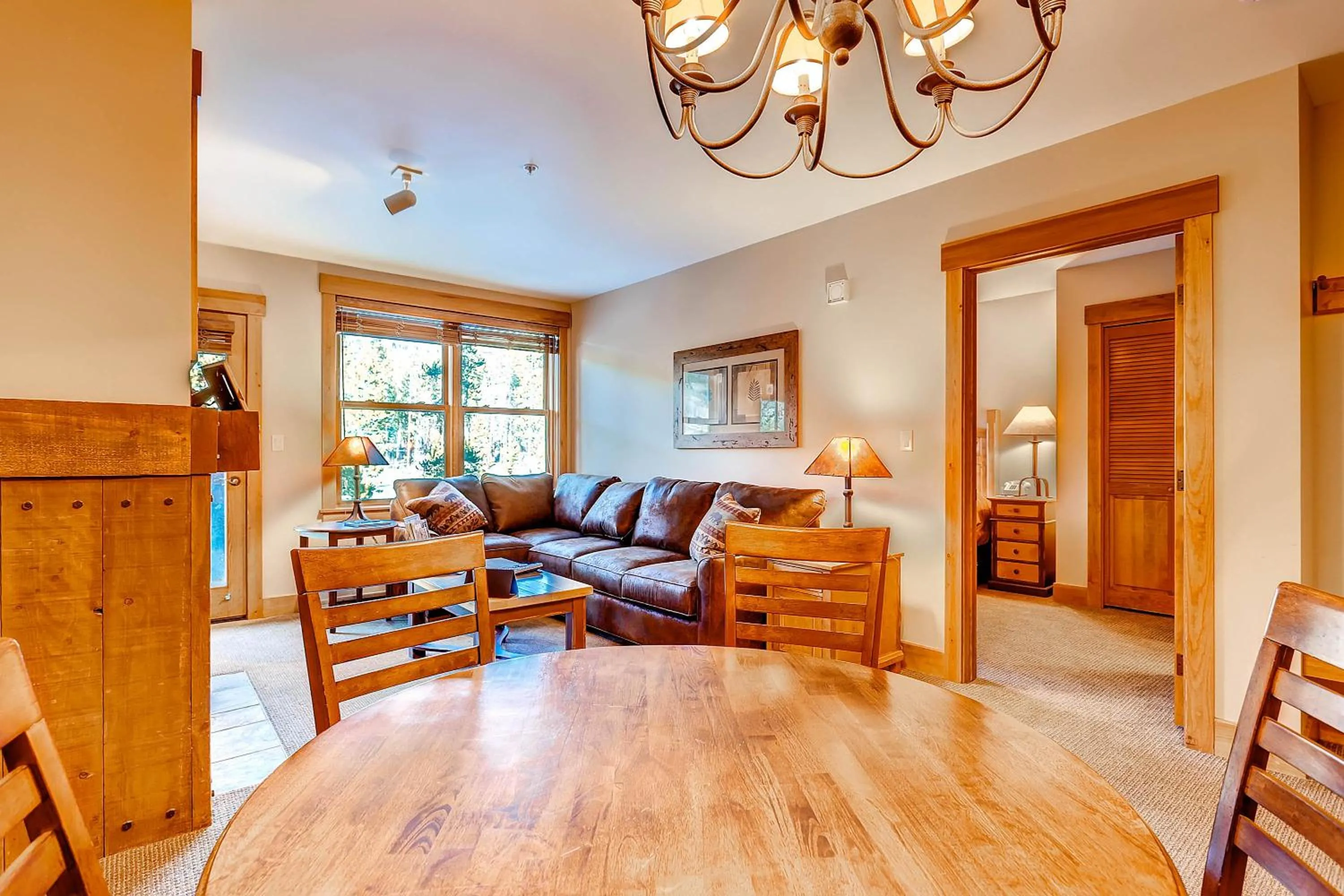 Living room in The Springs Condominiums by Keystone Resort