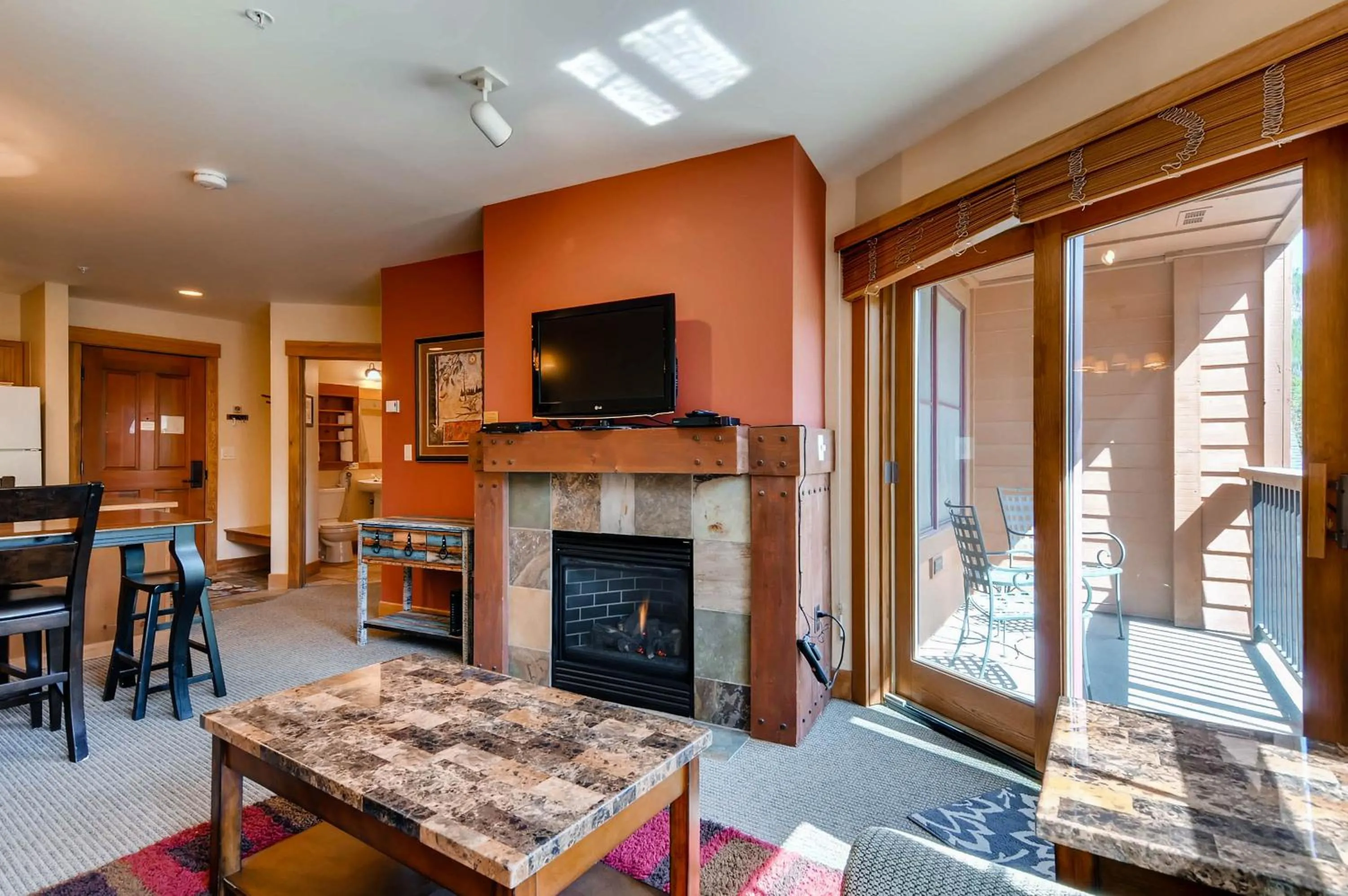 Living room in The Springs Condominiums by Keystone Resort