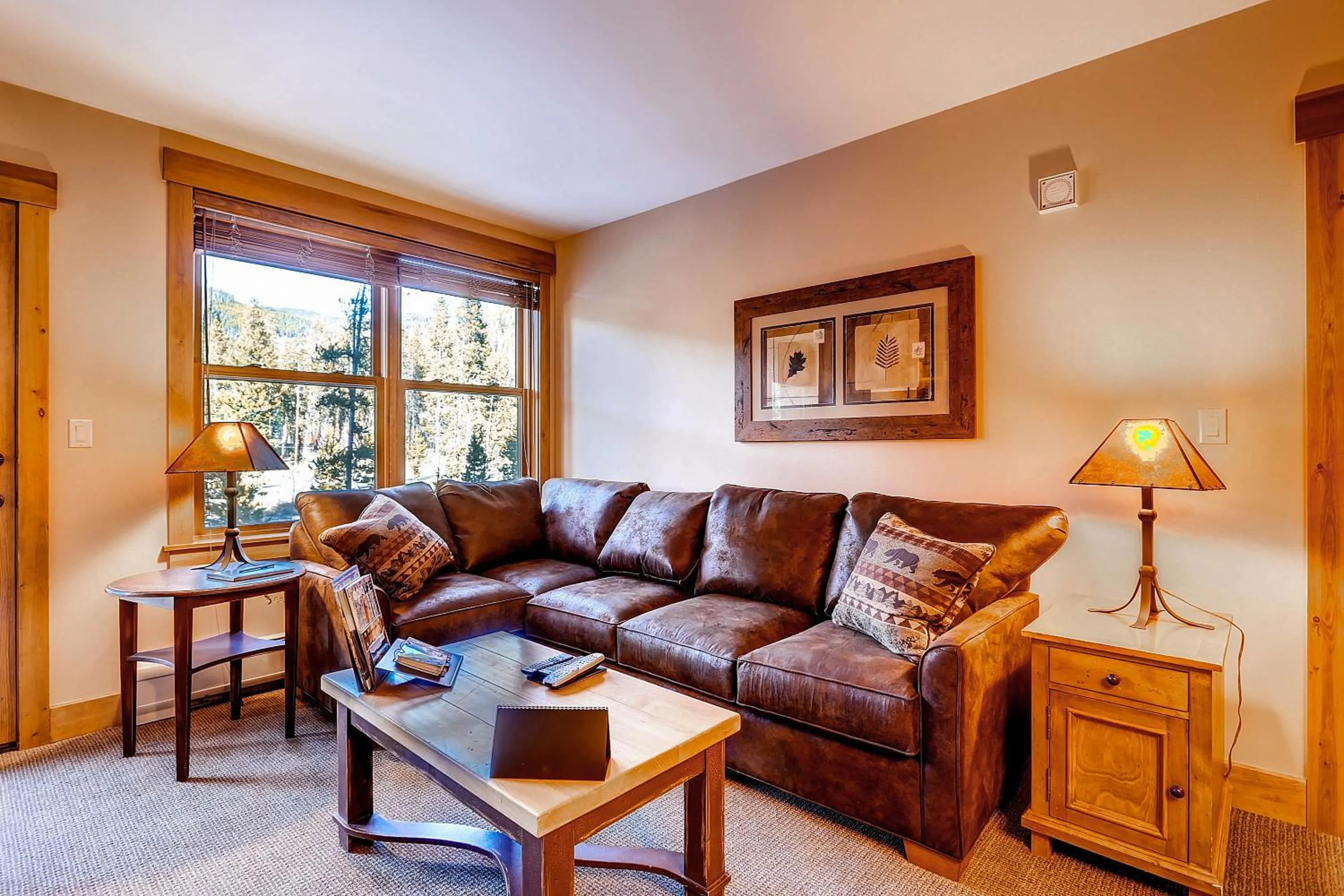 Living room in The Springs Condominiums by Keystone Resort