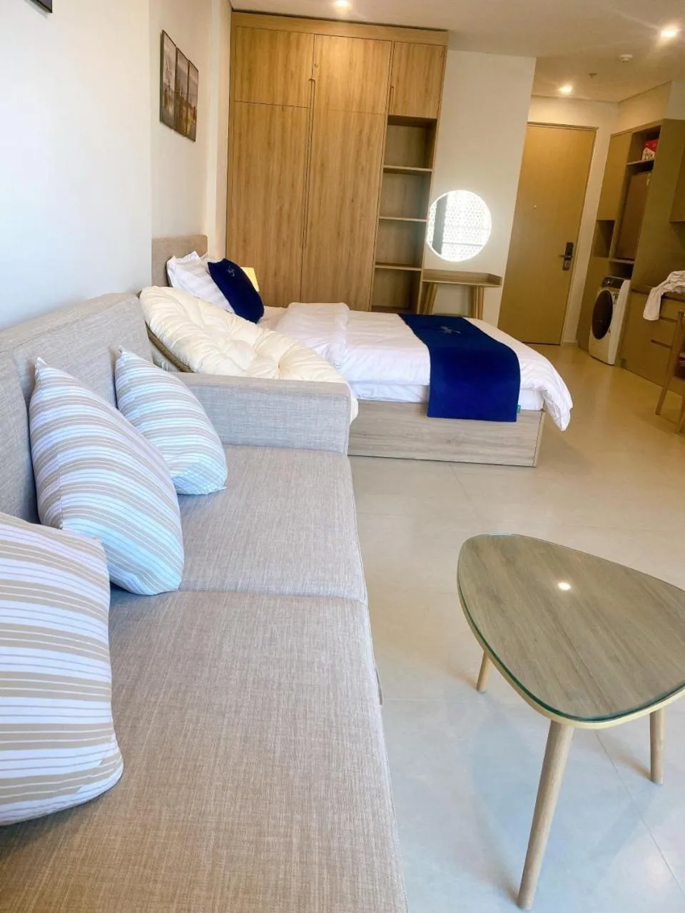 Bed in THE SÓNG CONDOTEL APARTMENT VŨNG TÀU