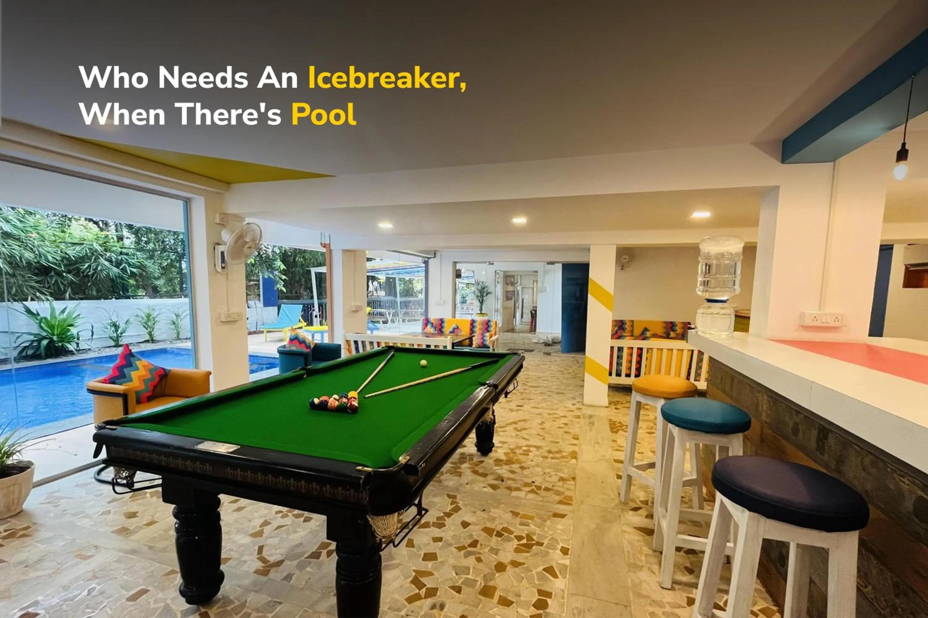 Billiard in goSTOPS PLUS Goa, Vagator