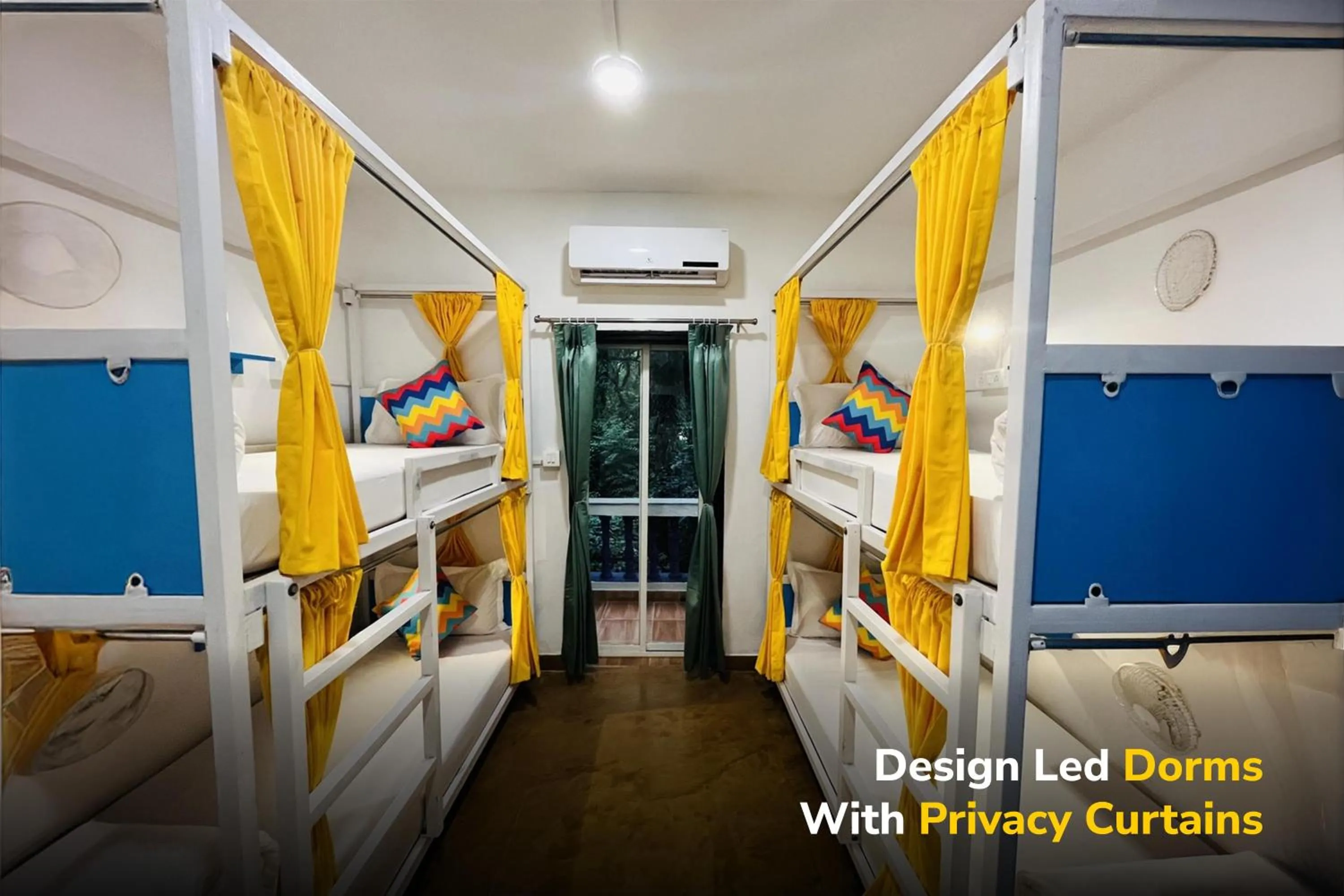 Bed in goSTOPS PLUS Goa, Vagator