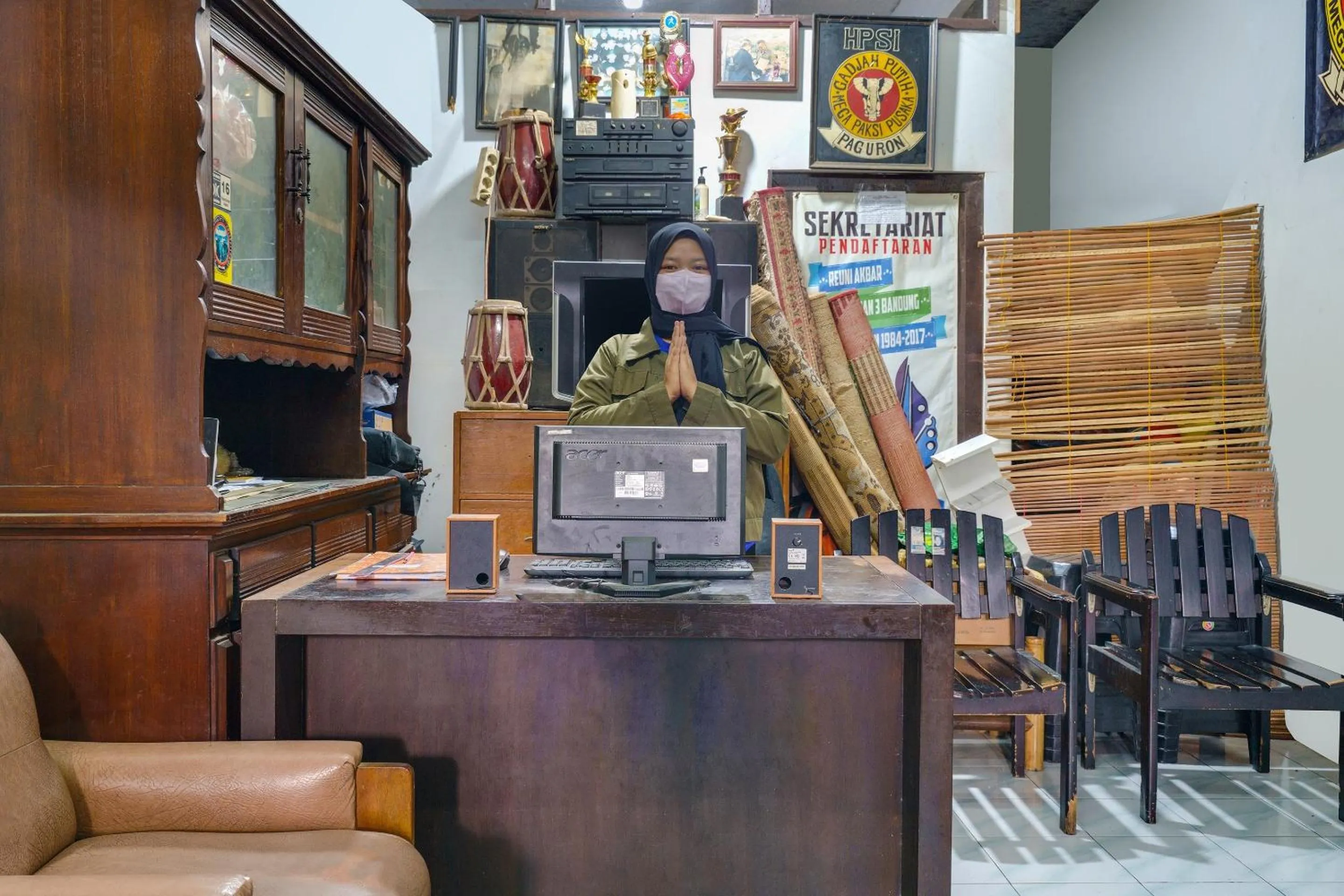 Lobby or reception in SPOT ON 91609 Pondok Mill's Syariah