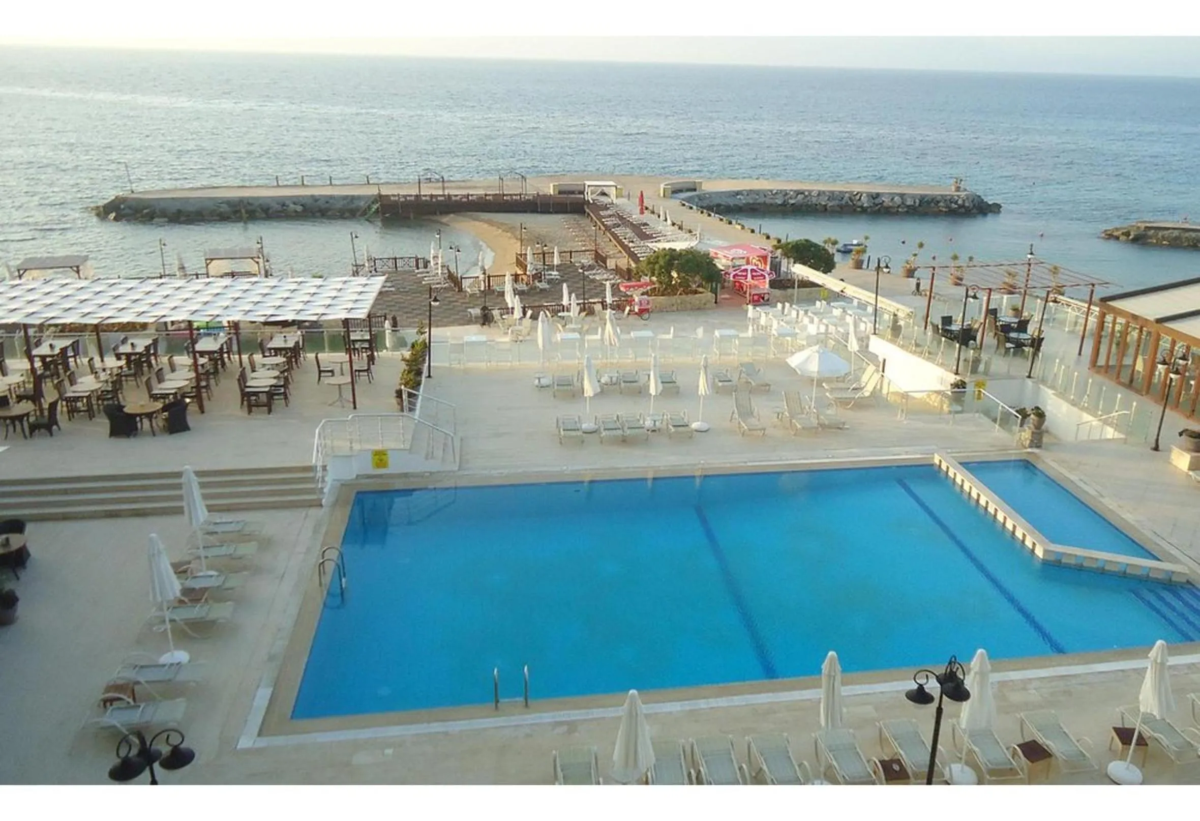 Pool view in Ada Beach Hotel