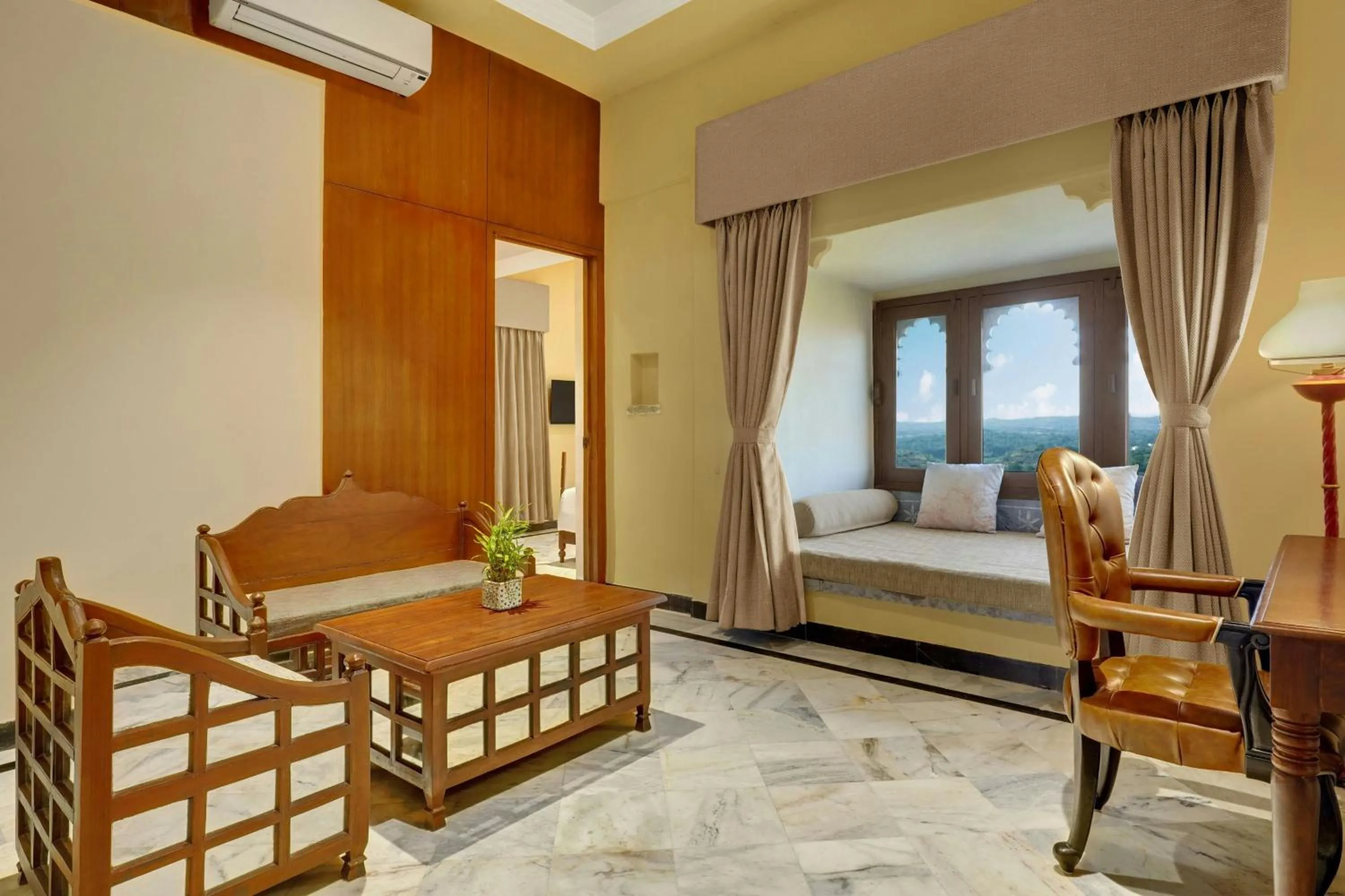 Living room, Bed in The Fern Bambora Fort Udaipur, Bambora, Series by Marriott
