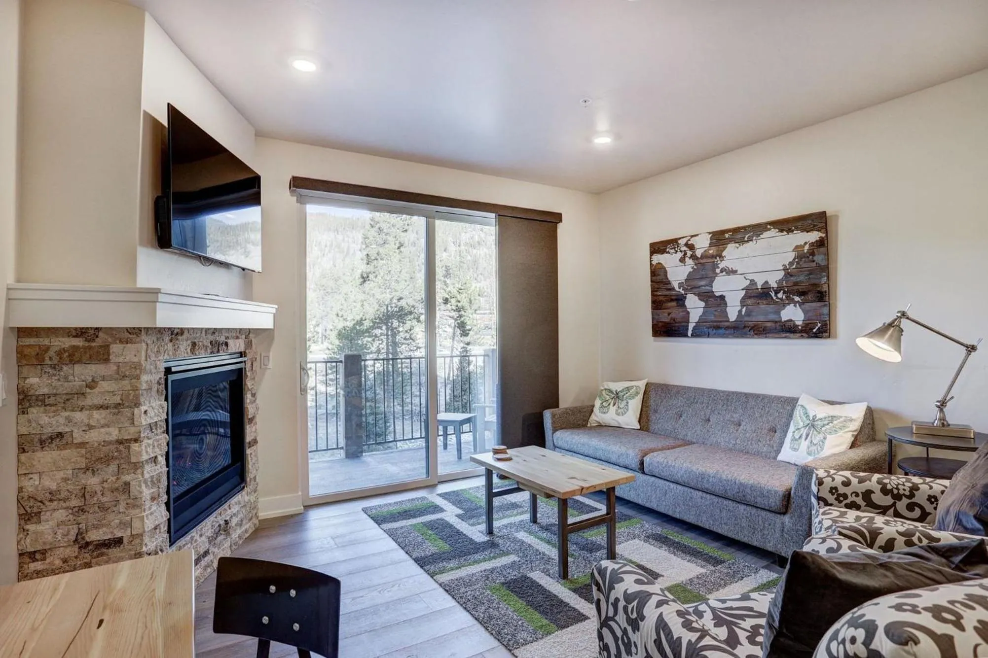 Living room in Clearwater Lofts by Keystone Resort