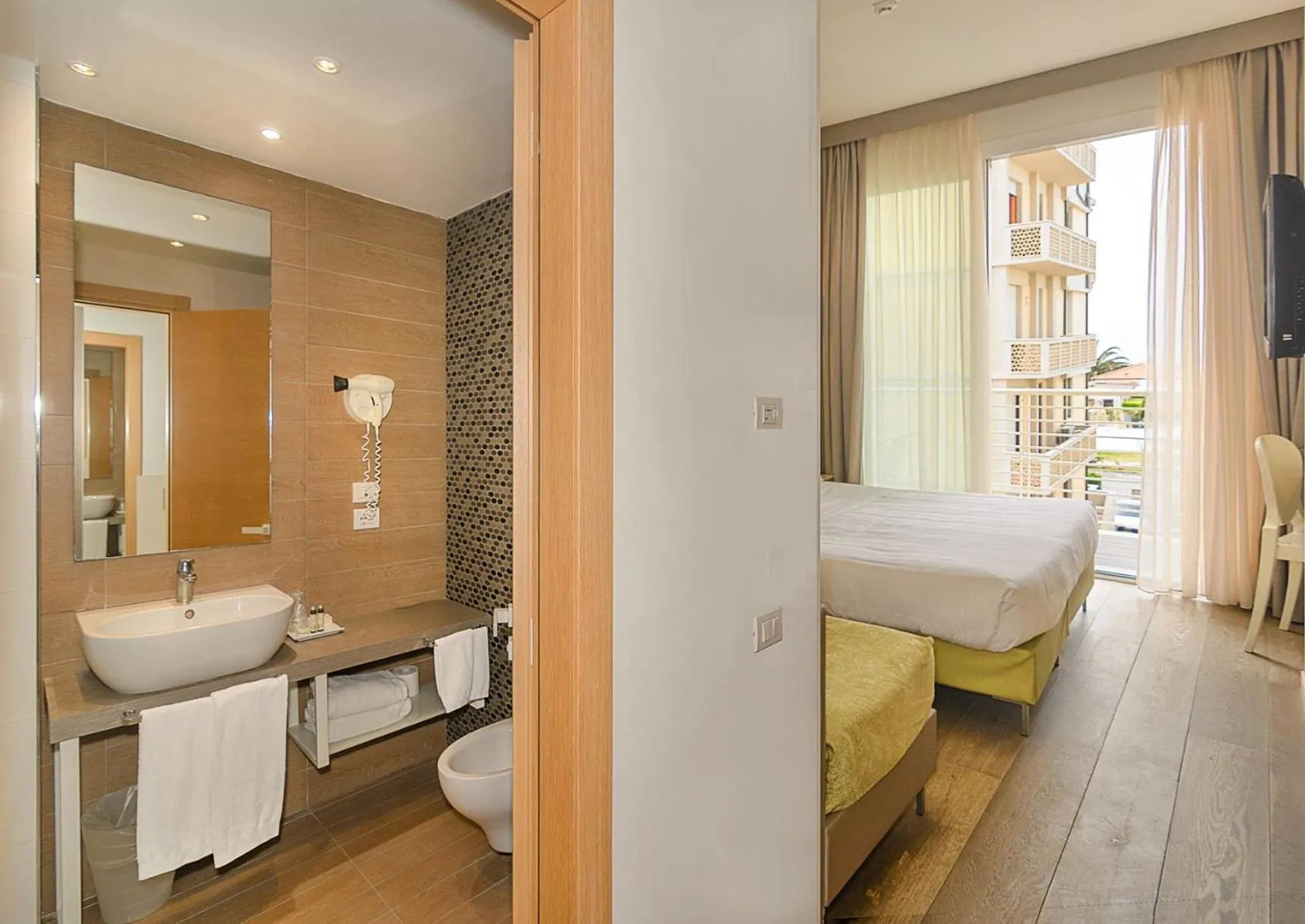 Bed in Hotel Bracciotti