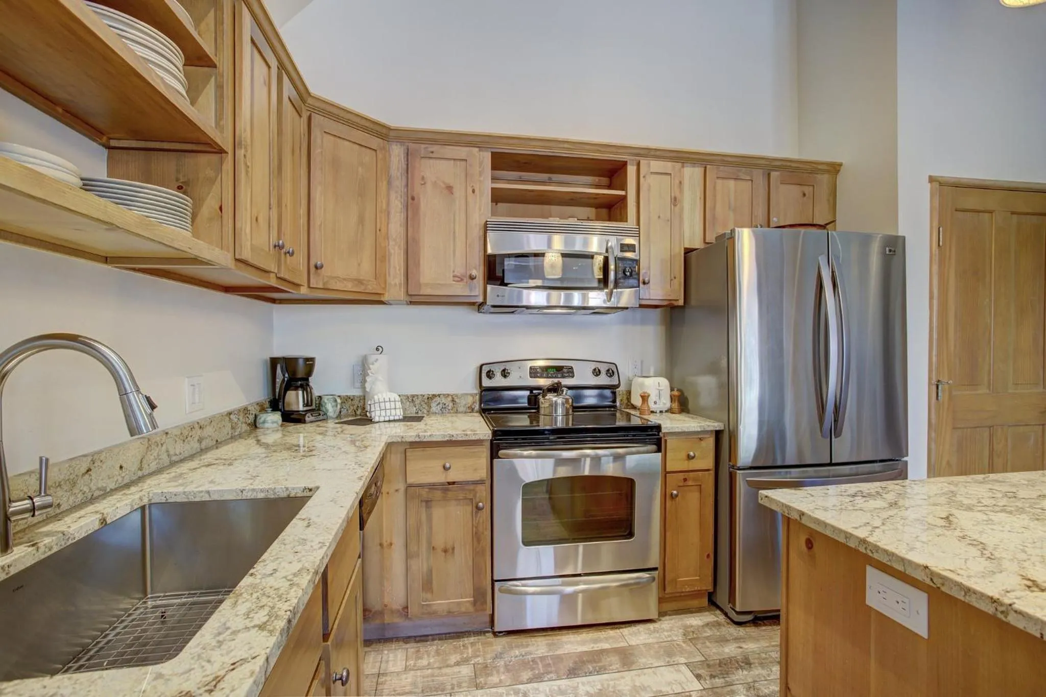 Kitchen or kitchenette in Jackpine & Black Bear Condominiums by Keystone Resort