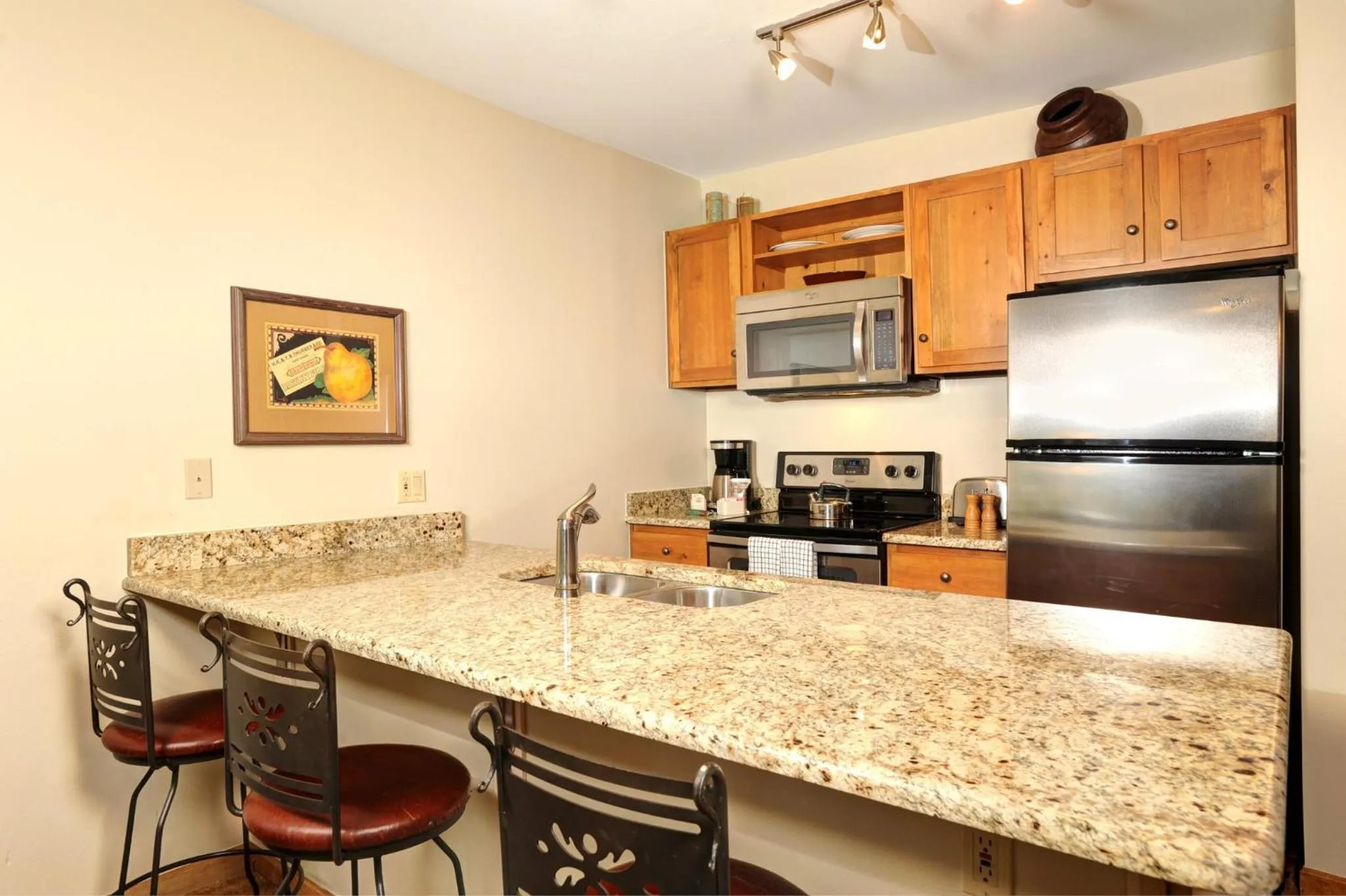 Kitchen or kitchenette in Jackpine & Black Bear Condominiums by Keystone Resort