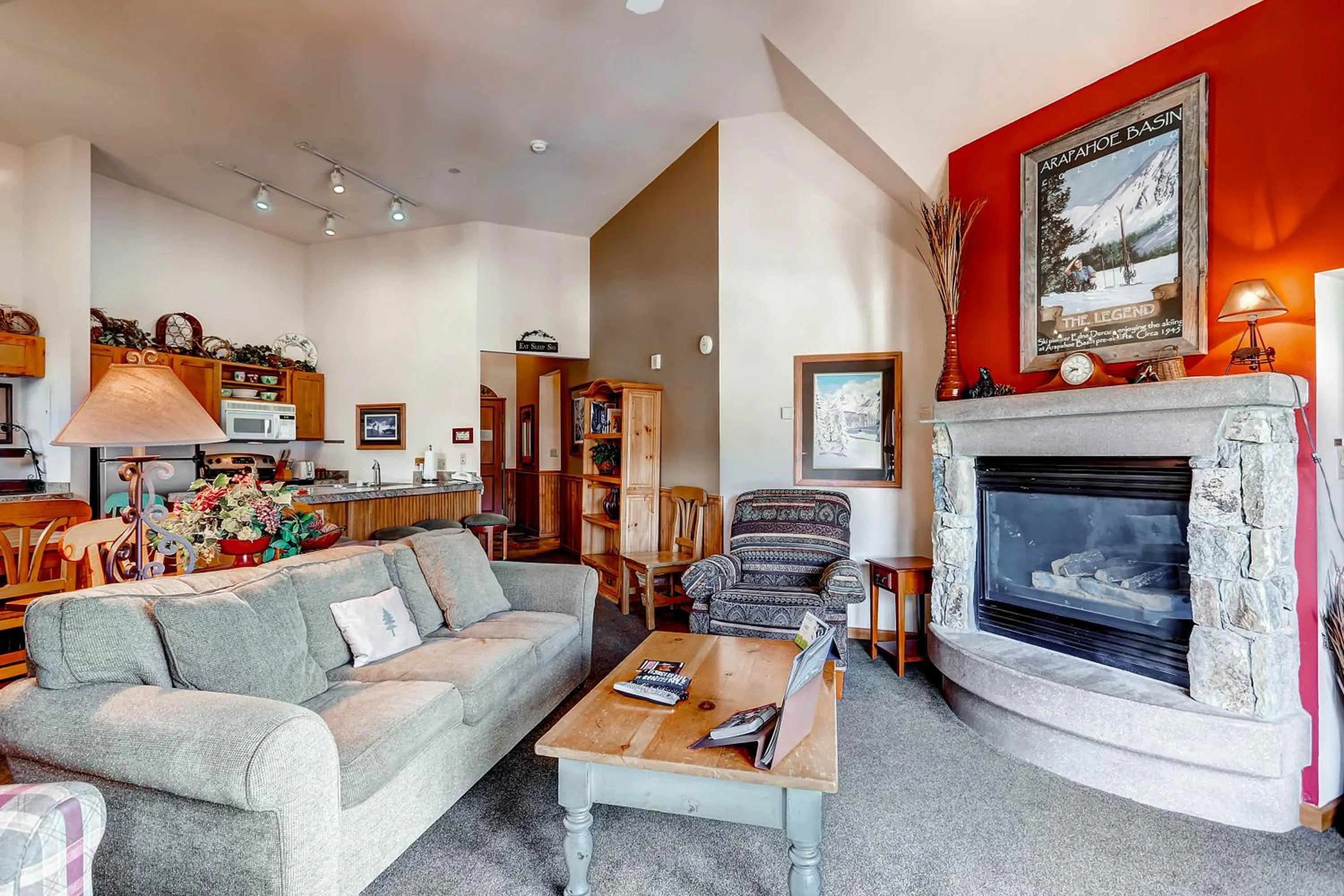 Living room in Jackpine & Black Bear Condominiums by Keystone Resort