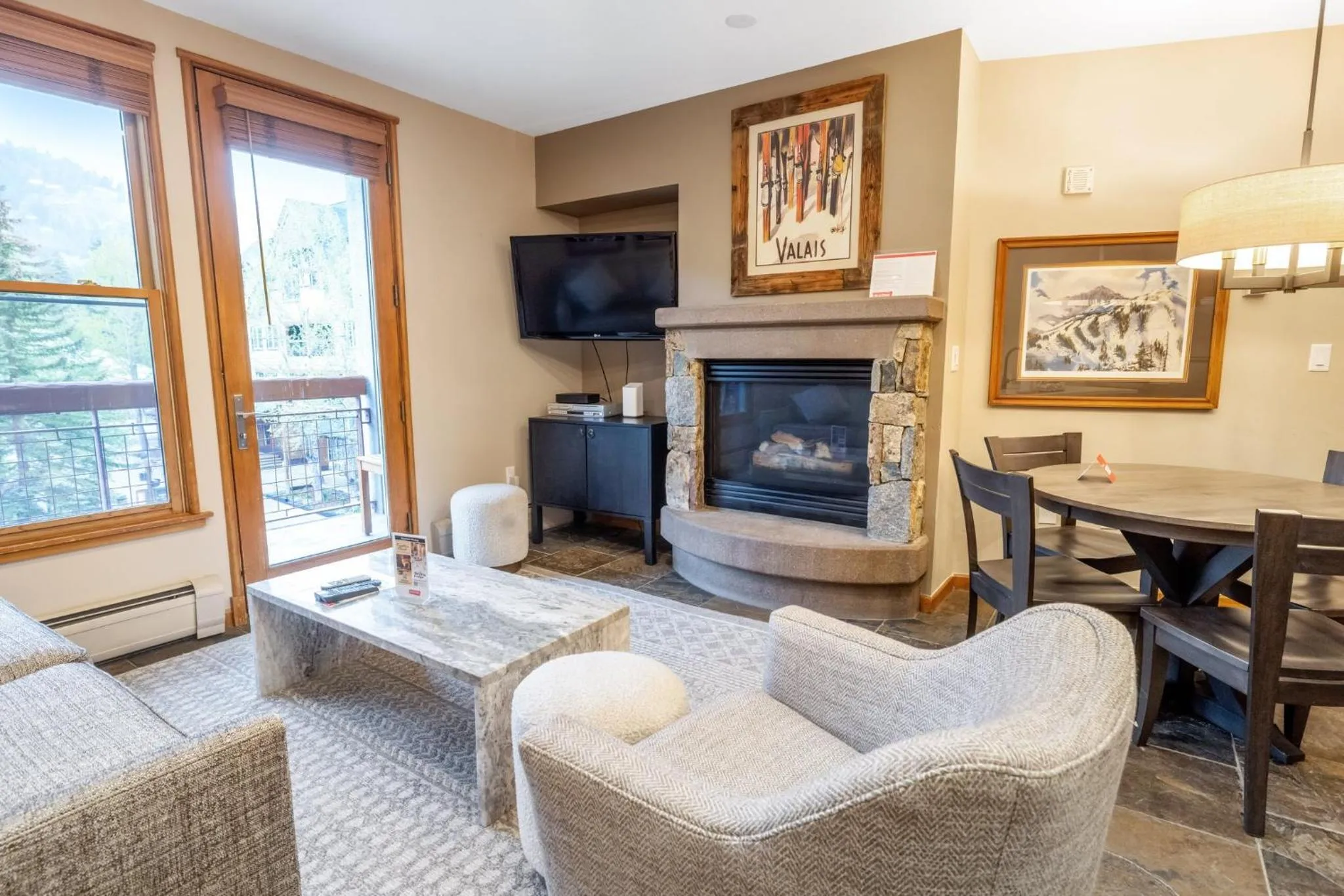Living room in Jackpine & Black Bear Condominiums by Keystone Resort