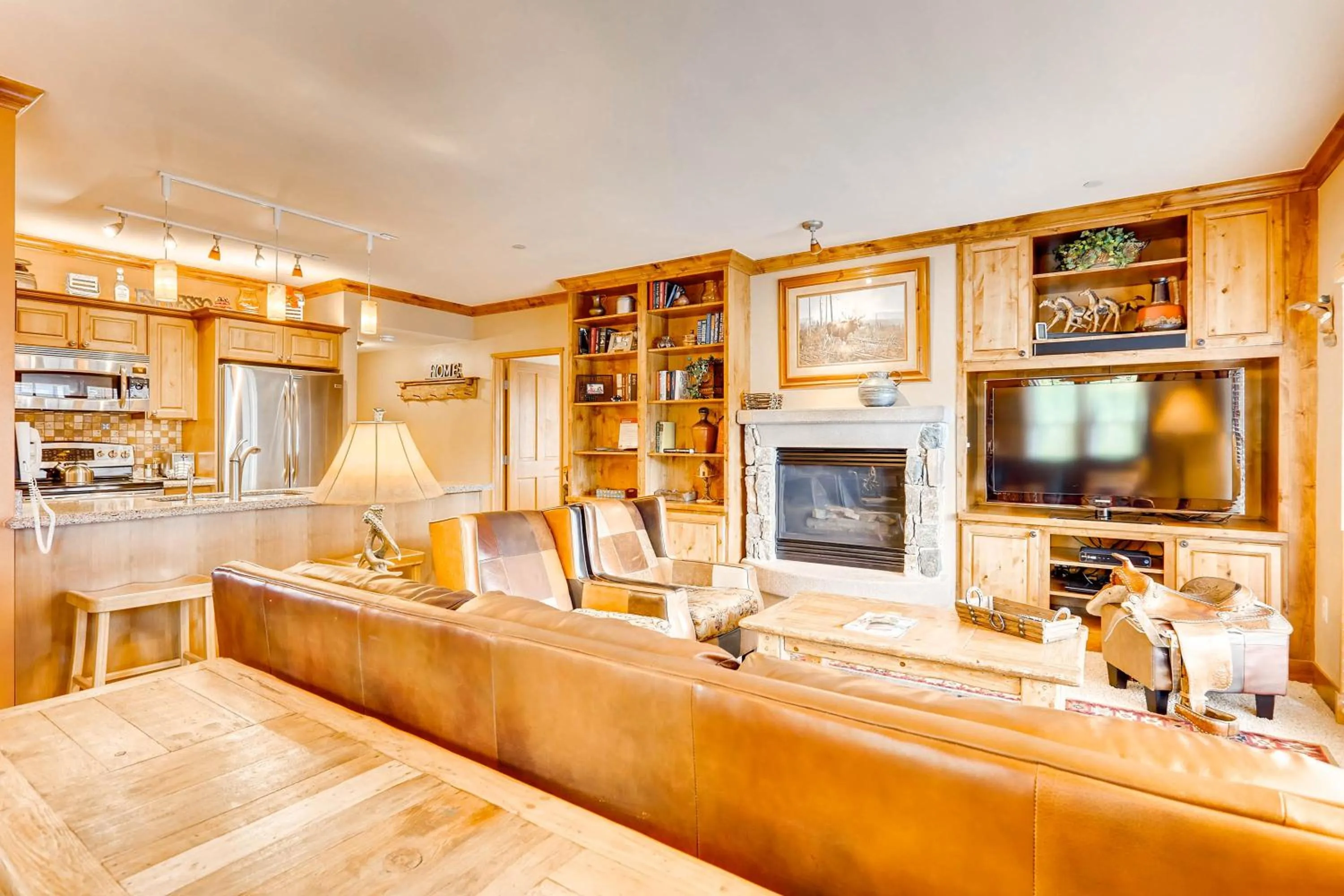 Living room in Jackpine & Black Bear Condominiums by Keystone Resort