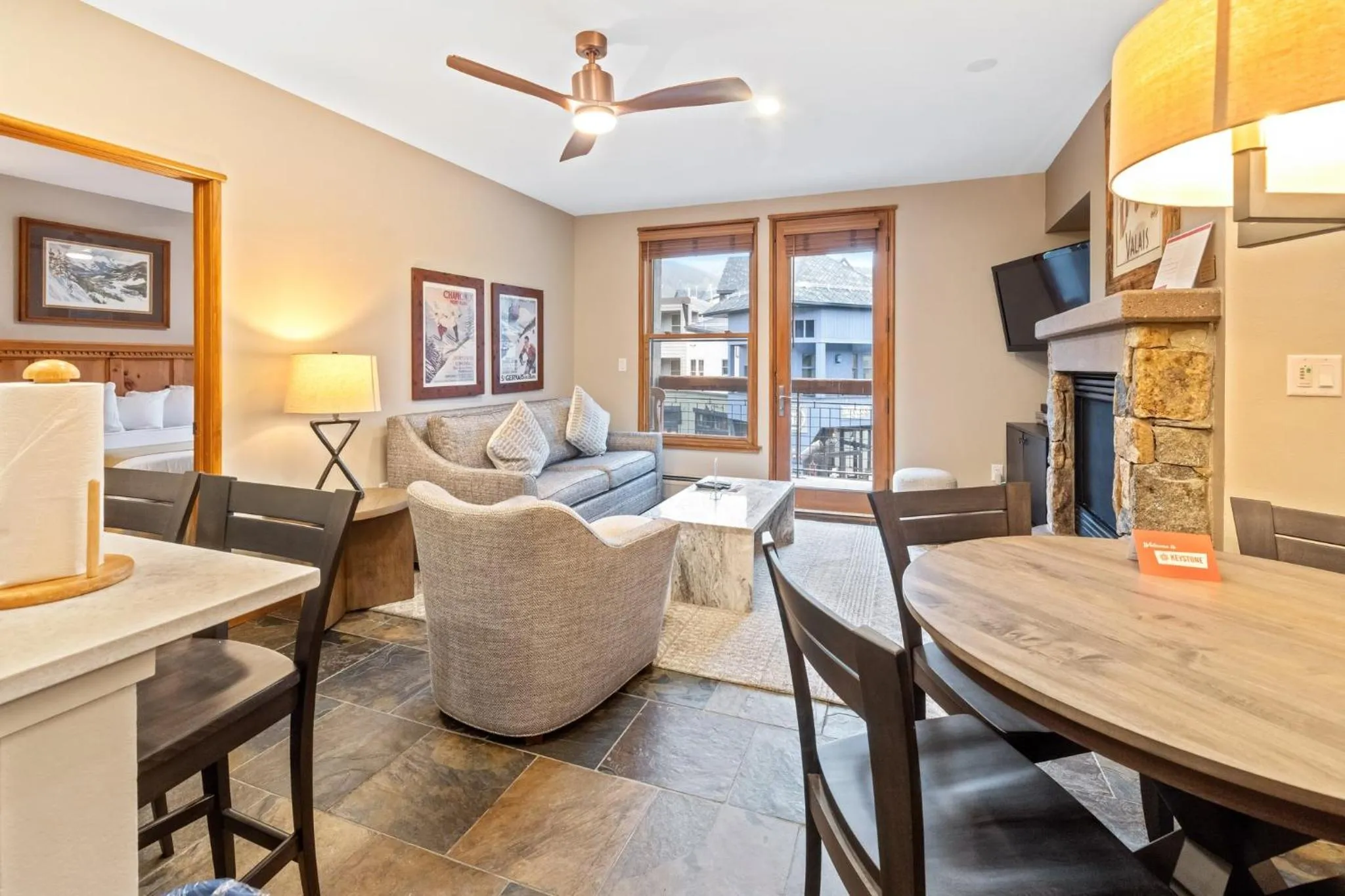 Living room in Jackpine & Black Bear Condominiums by Keystone Resort