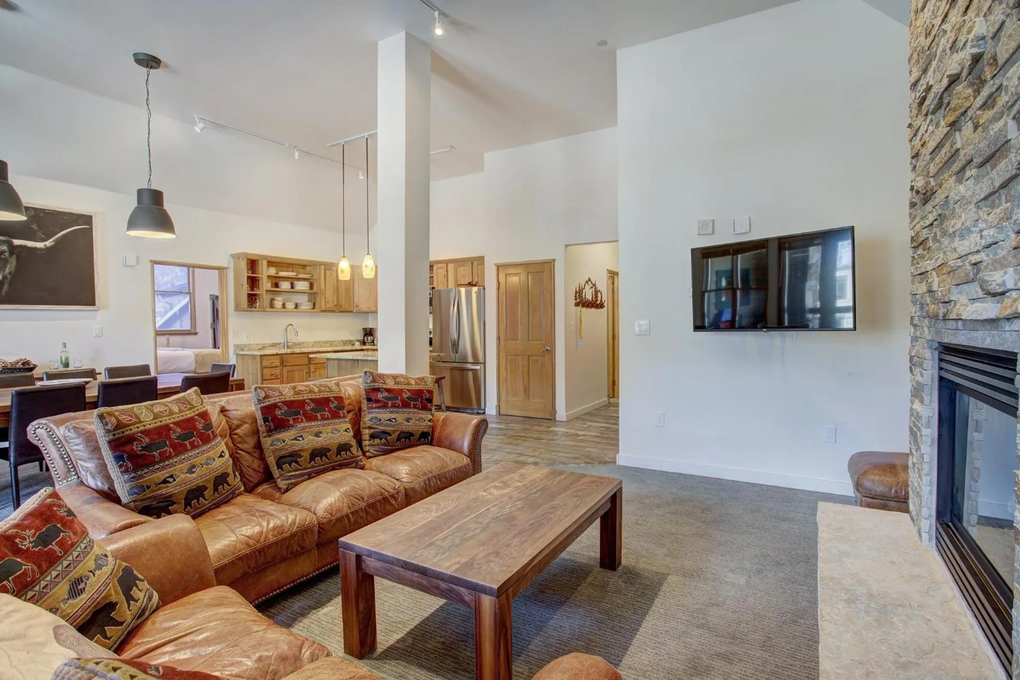 Living room in Jackpine & Black Bear Condominiums by Keystone Resort
