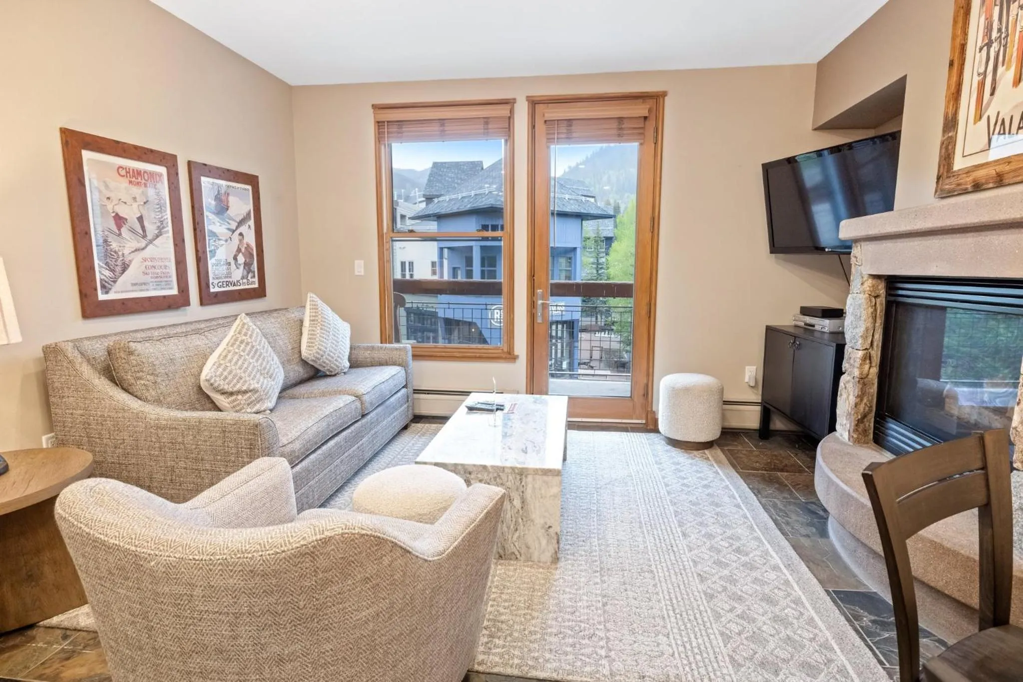 Living room in Jackpine & Black Bear Condominiums by Keystone Resort