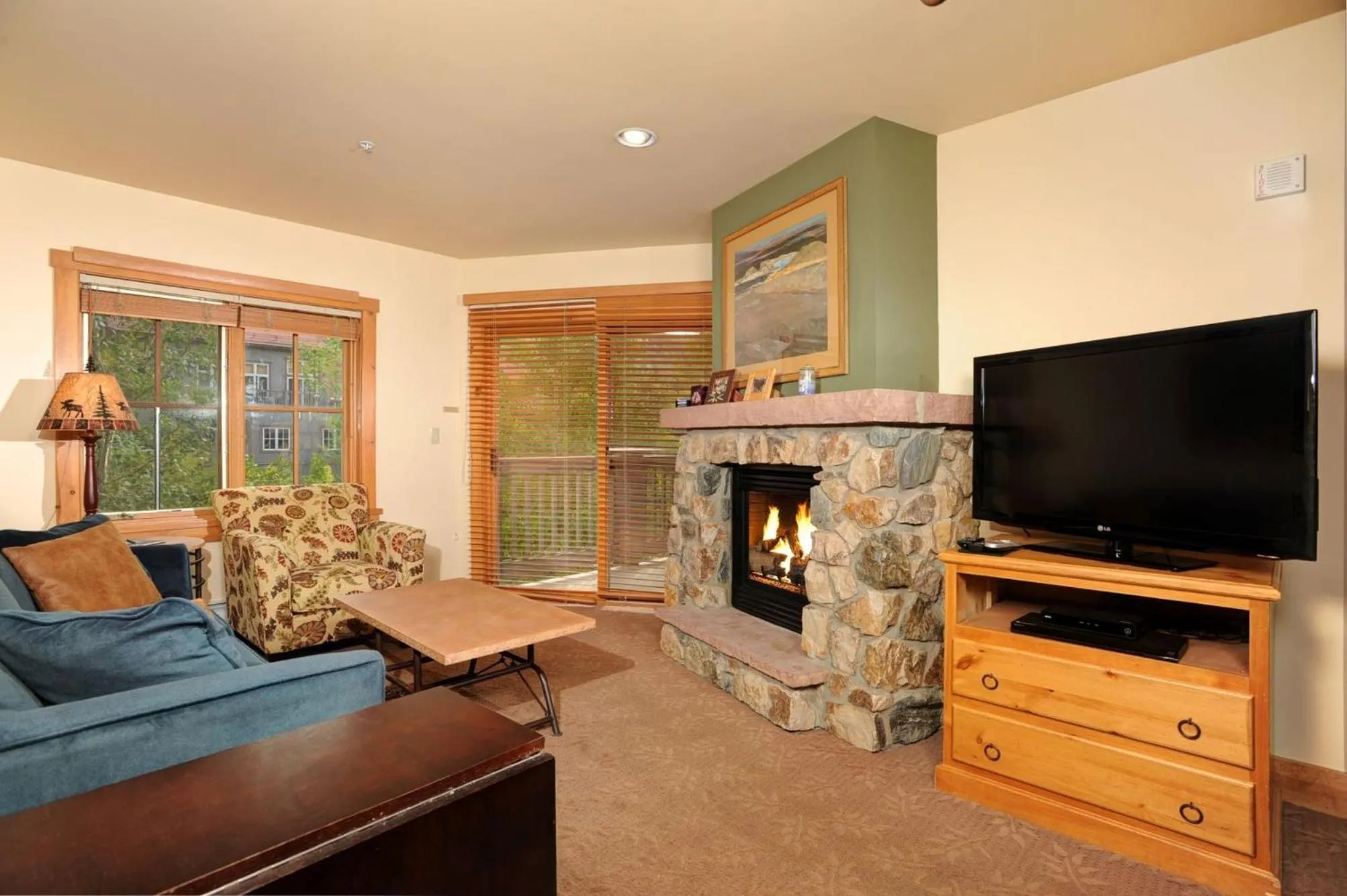 Living room in Expedition Station Condos by Vail Resorts