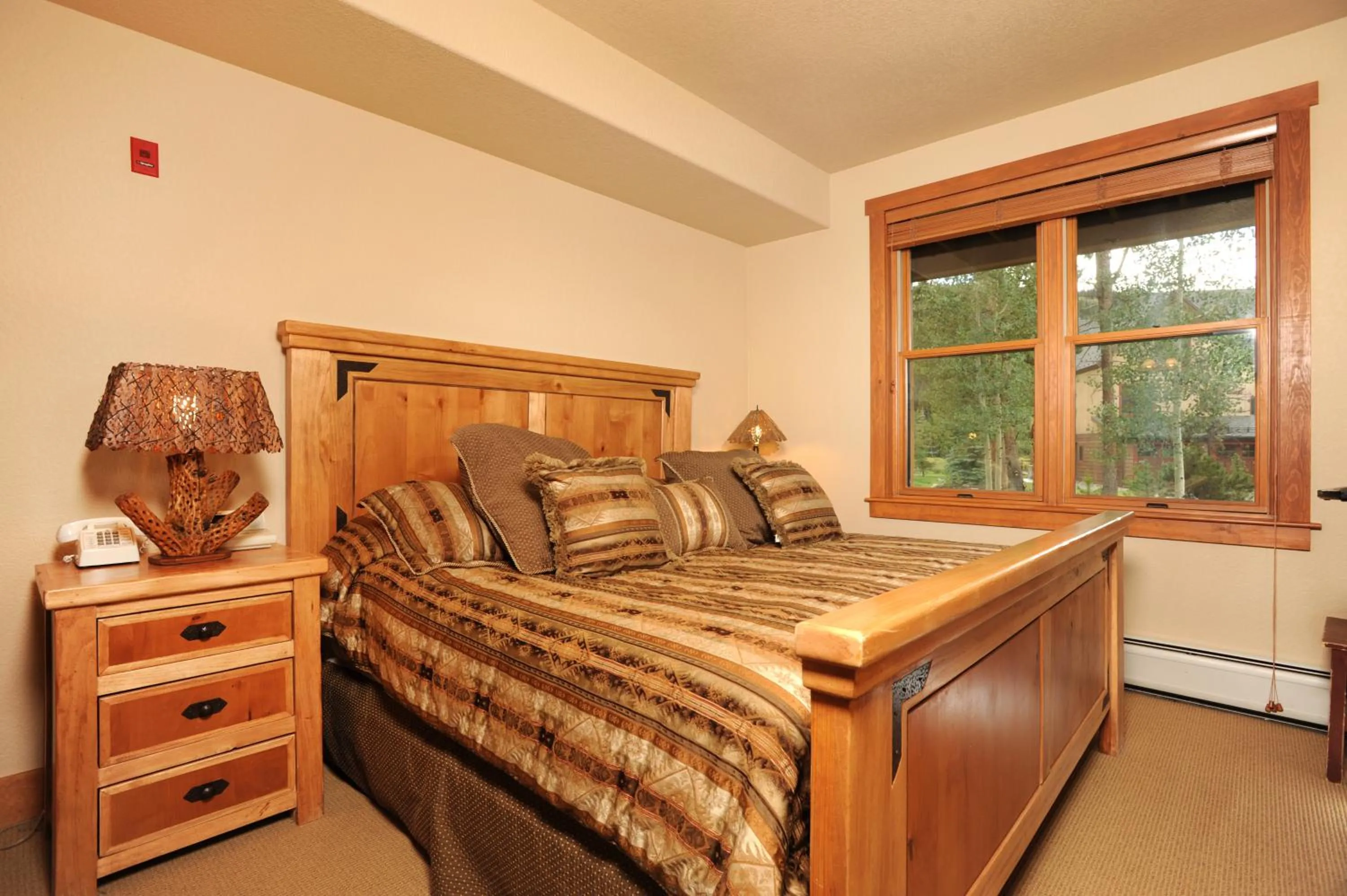Bed in Red Hawk by Keystone Resort