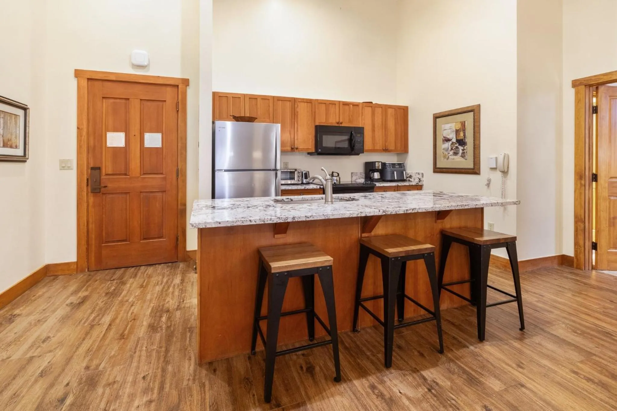 Communal kitchen in Red Hawk by Keystone Resort