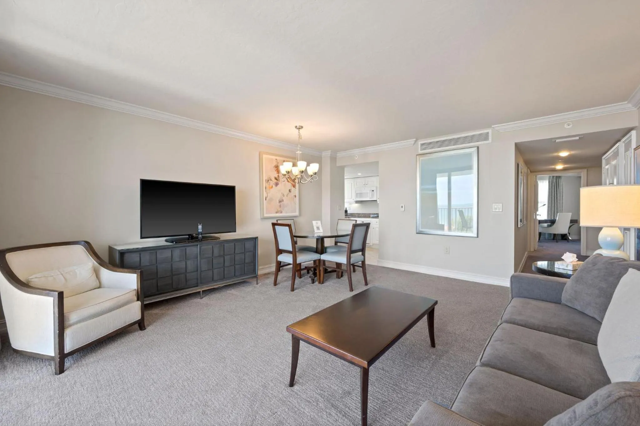 Living room in Marco Beach Ocean Suites