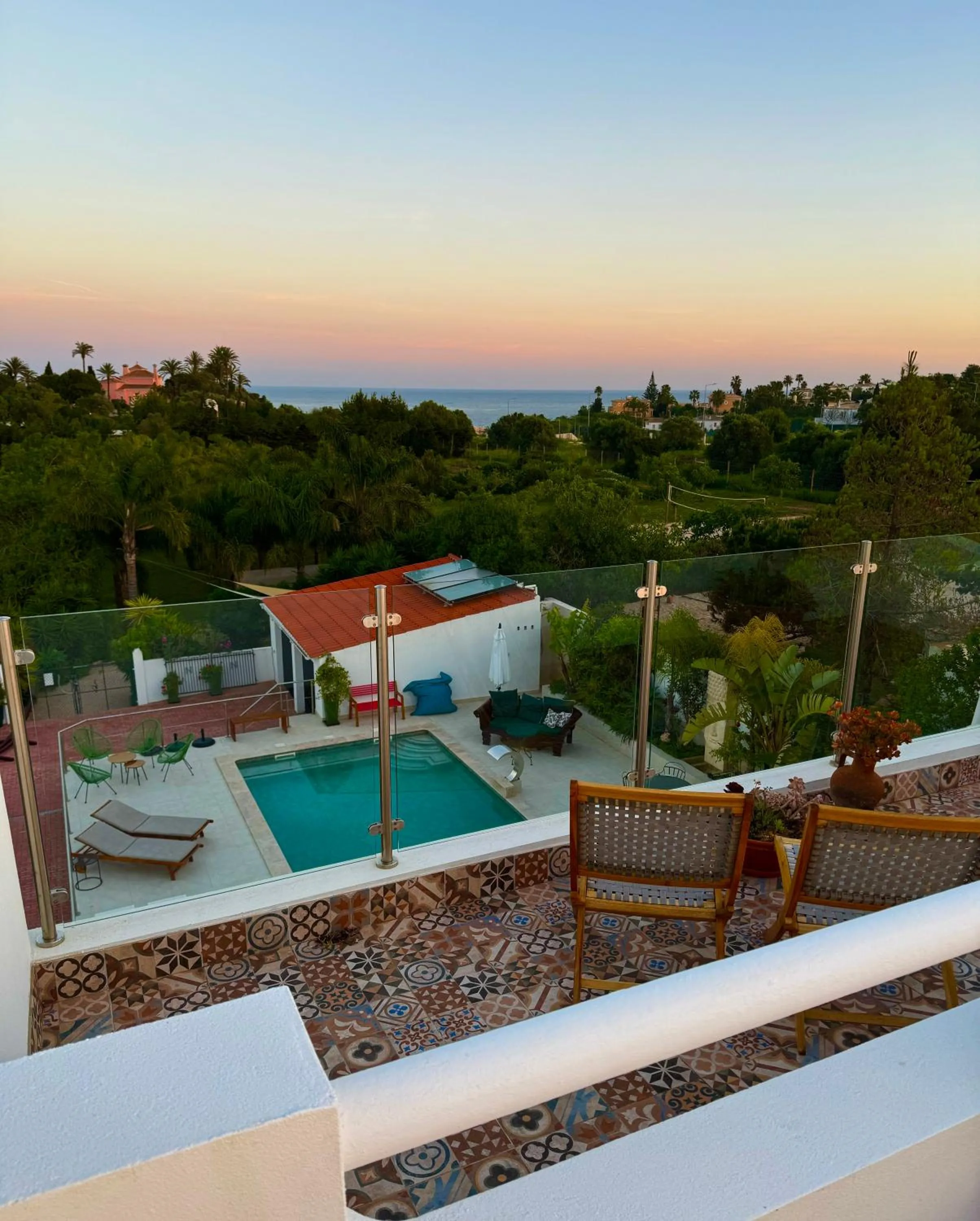 Garden view in Palm View Guesthouse, adults only