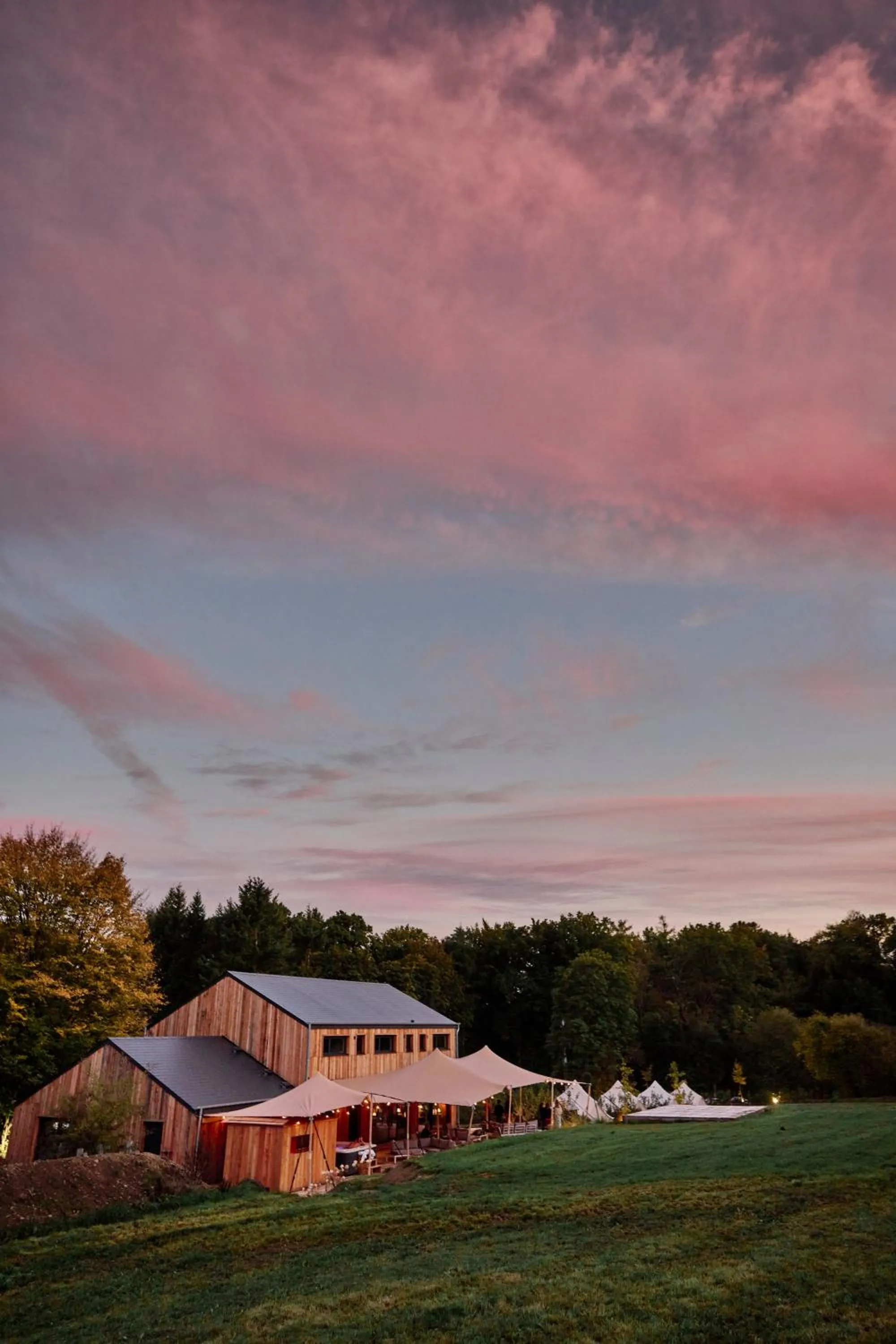 Sunset in Le Domaine de Bra