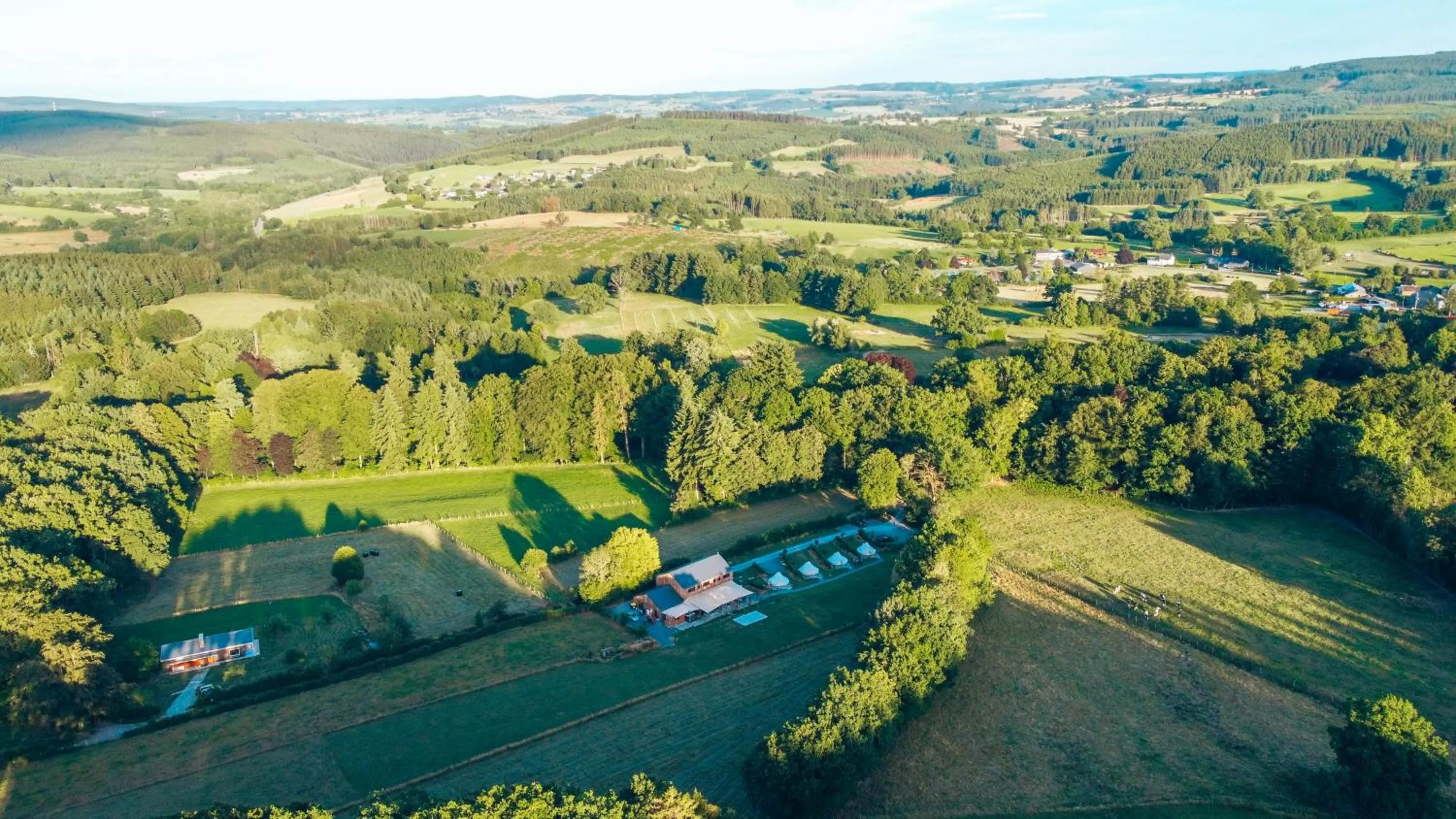 Bird's eye view in Le Domaine de Bra