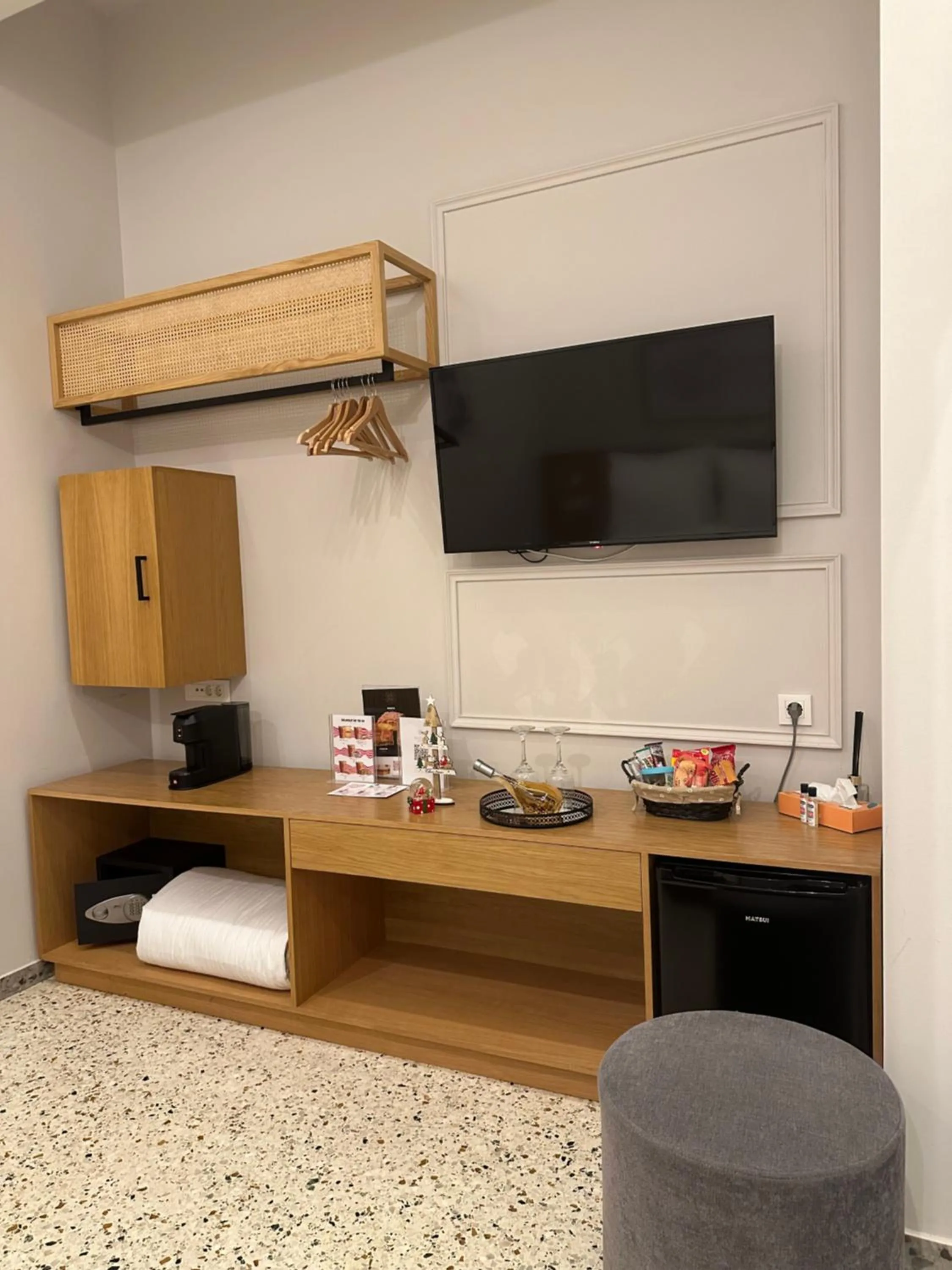 minibar in Belle Athenes - Luxury Rooms at Monastiraki Railway Station