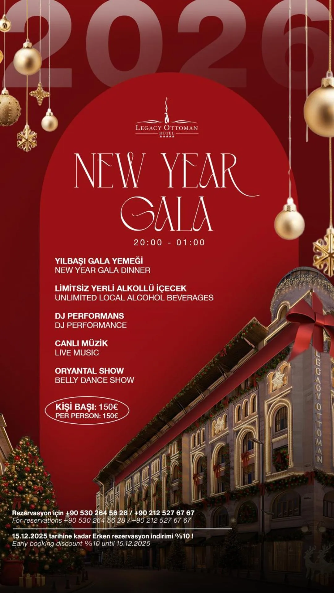 Restaurant/places to eat in Legacy Ottoman Hotel Istanbul Old City