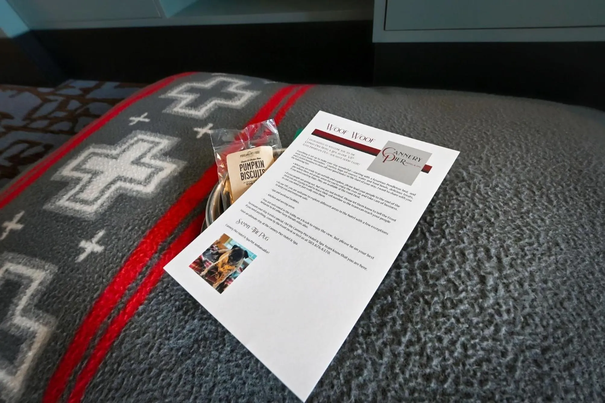 Bed in Cannery Pier Hotel & Spa