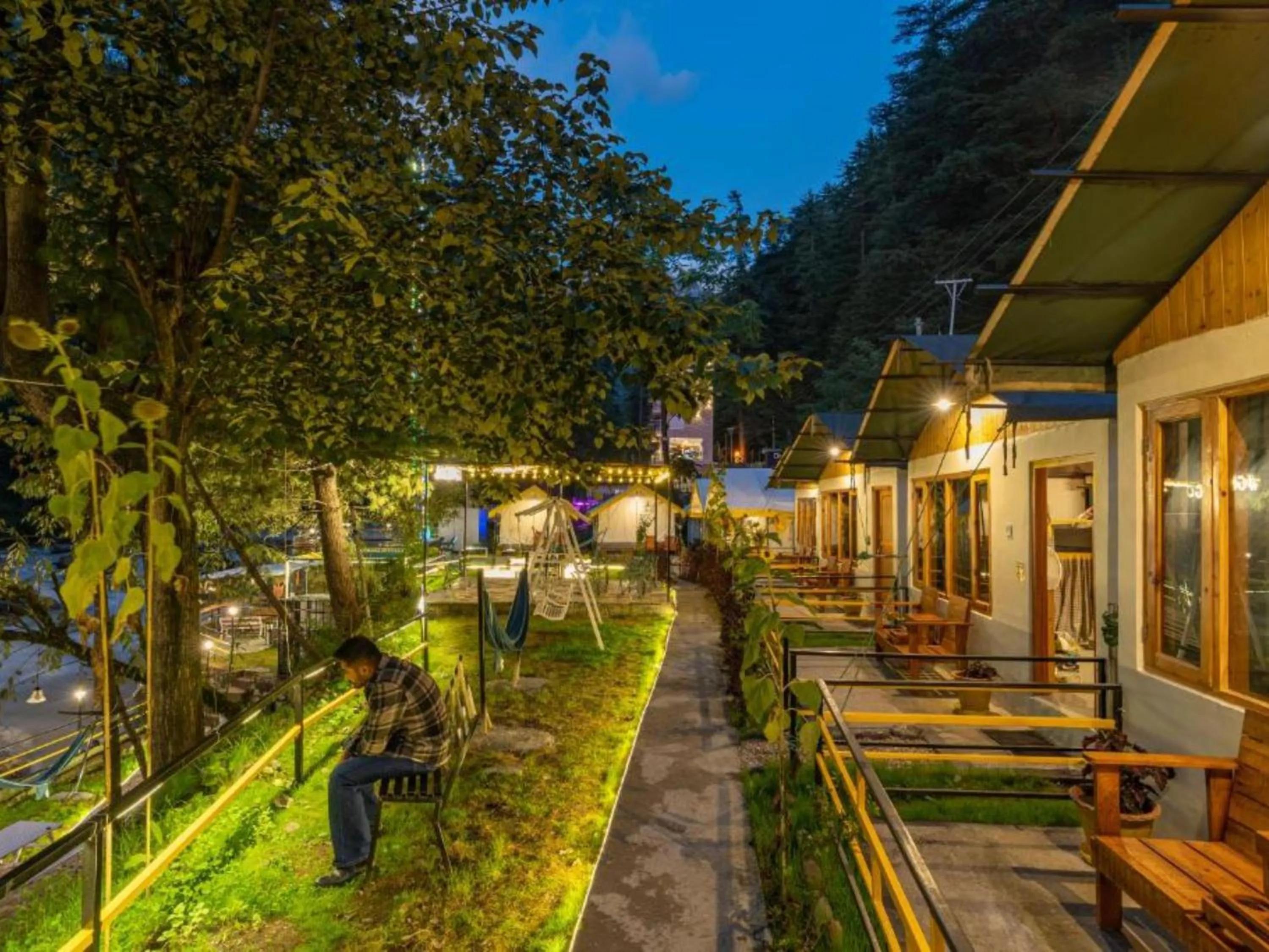 Property building in The Hosteller Kasol, Riverside