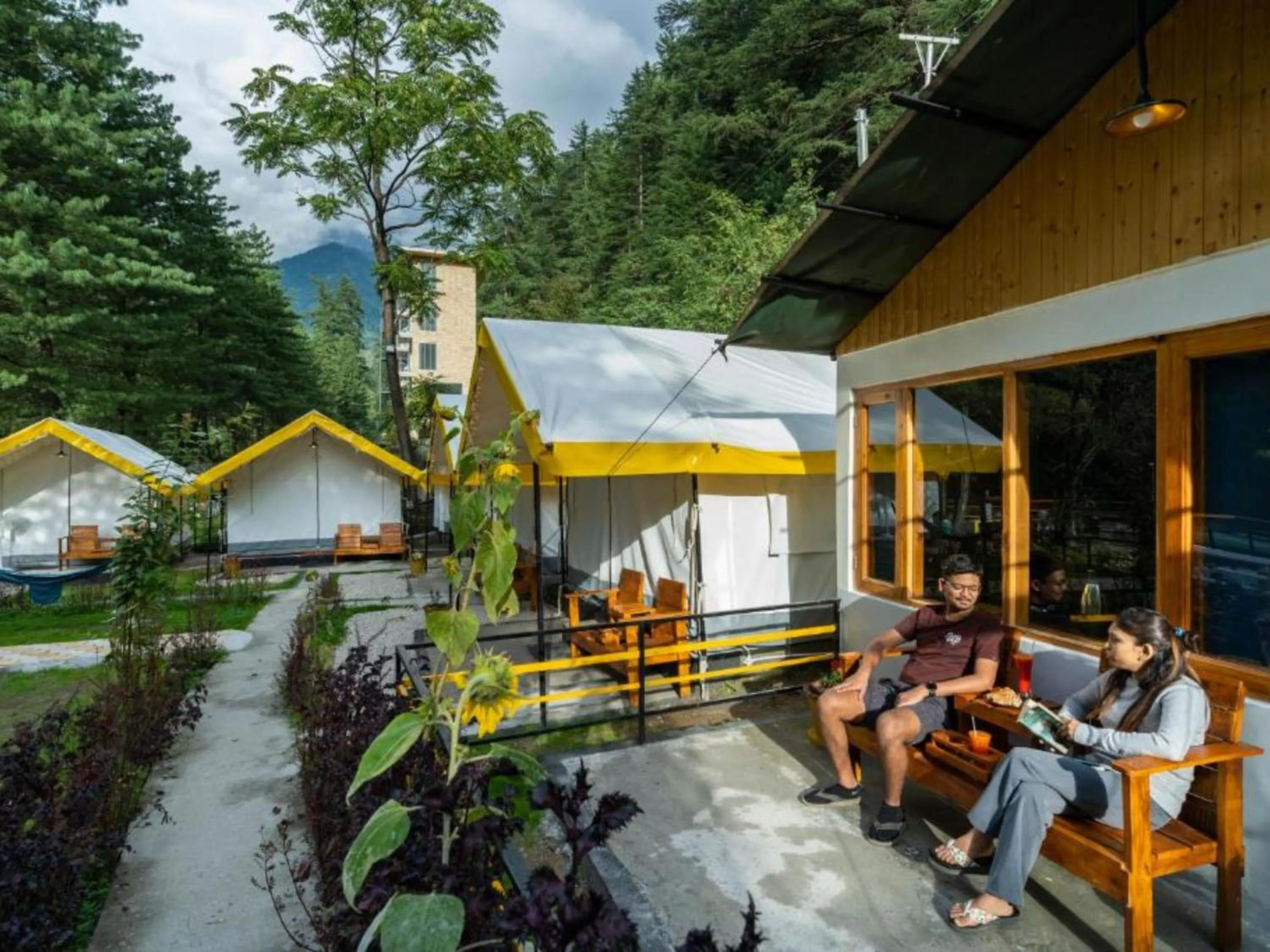 Property building in The Hosteller Kasol, Riverside