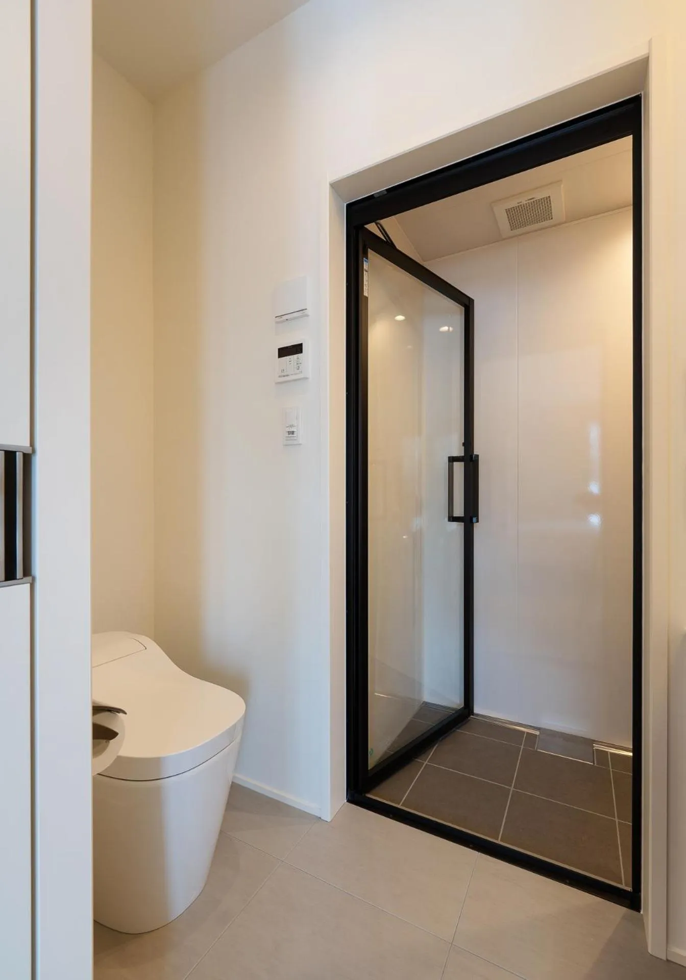 Shower in Silver Maple Chalet by Hakuba White Fox Company