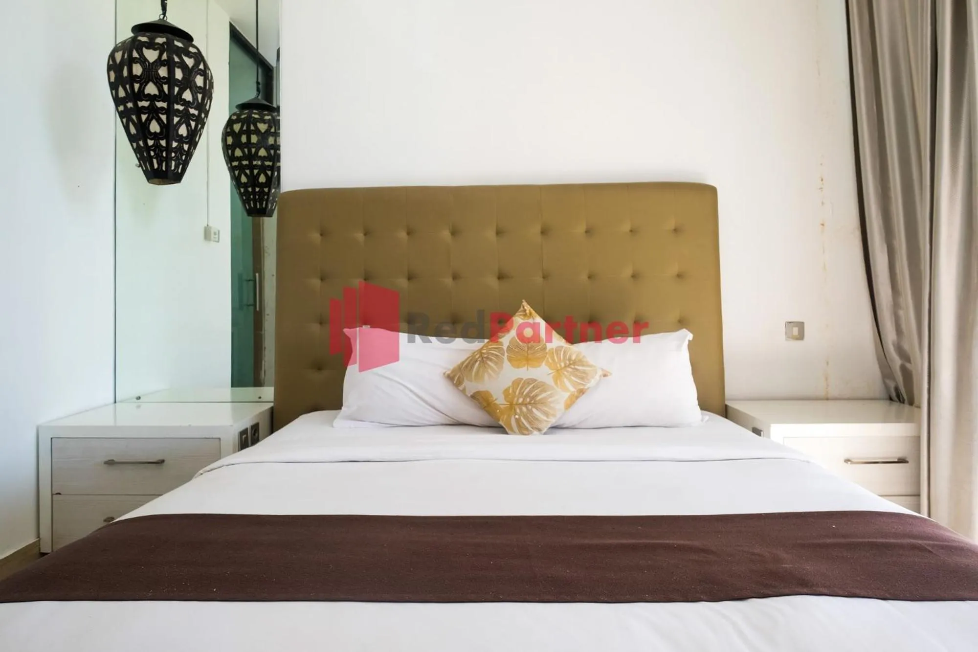 Bedroom, Bed in Sawah Joglo Boutique Villa Mitra RedDoorz