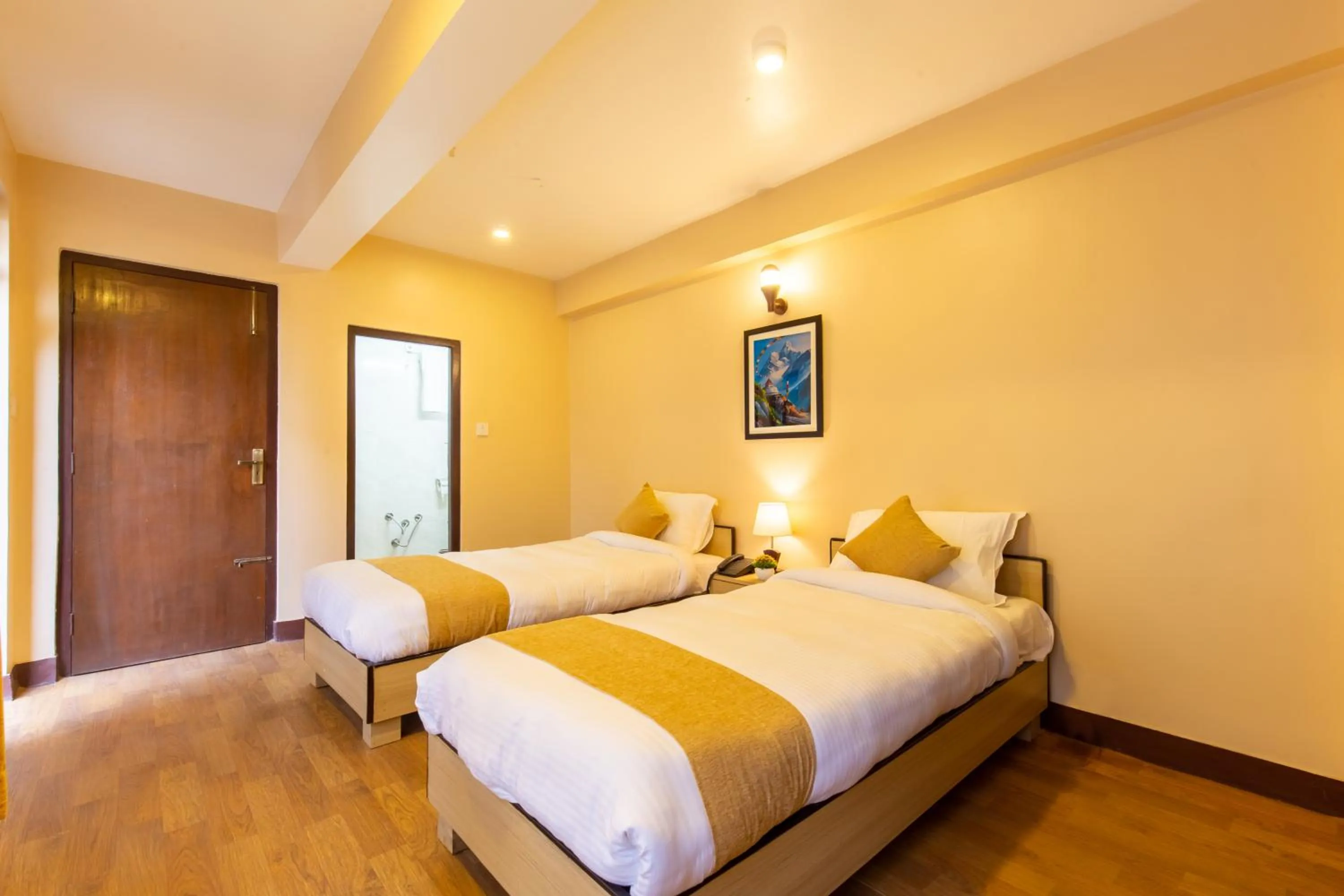 Bed in Bhrikuti Stay - Patan Durbar Square