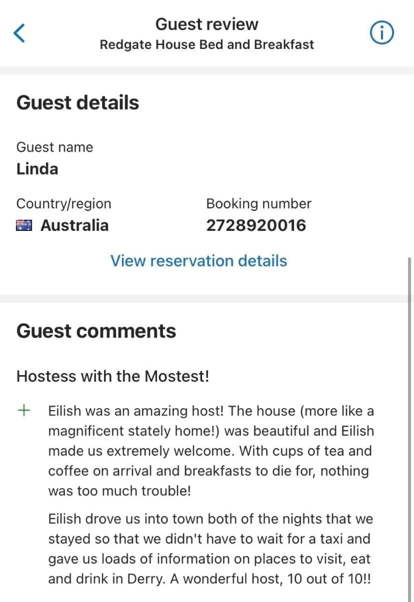 Redgate House Bed & Breakfast