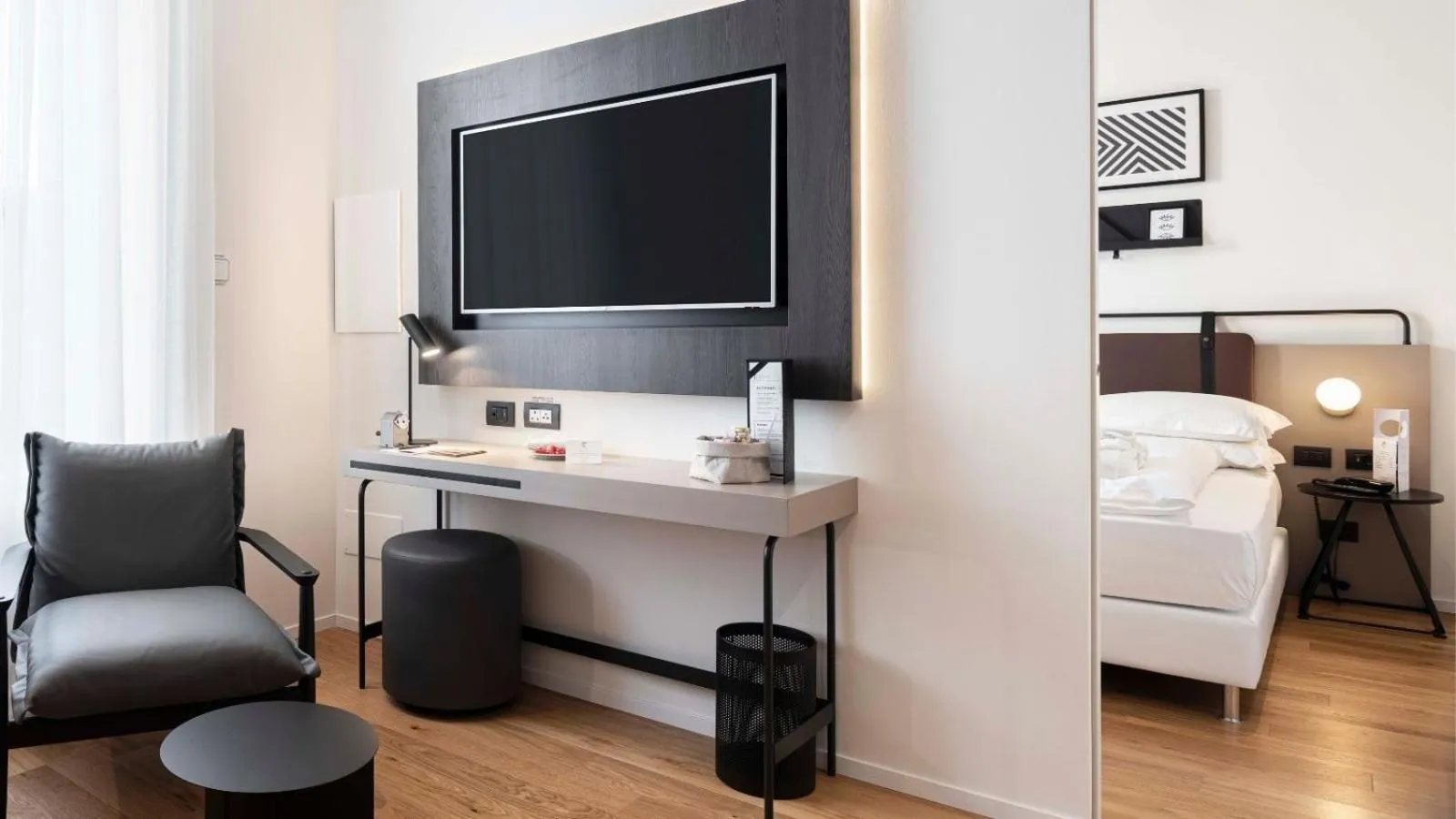 Bedroom, Bed in I Portici Hotel Bologna