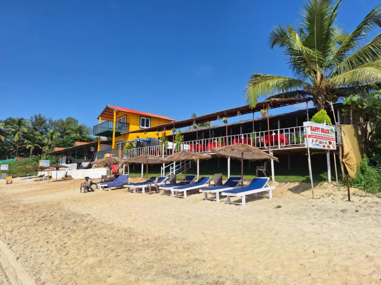 Day in Happy Shack Beach And Wooden Huts