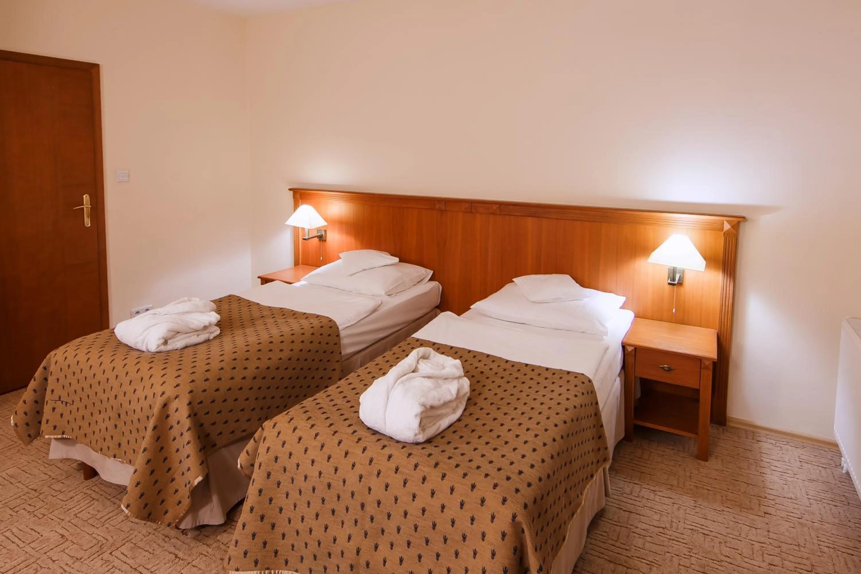 Bed in Hotel Masuria