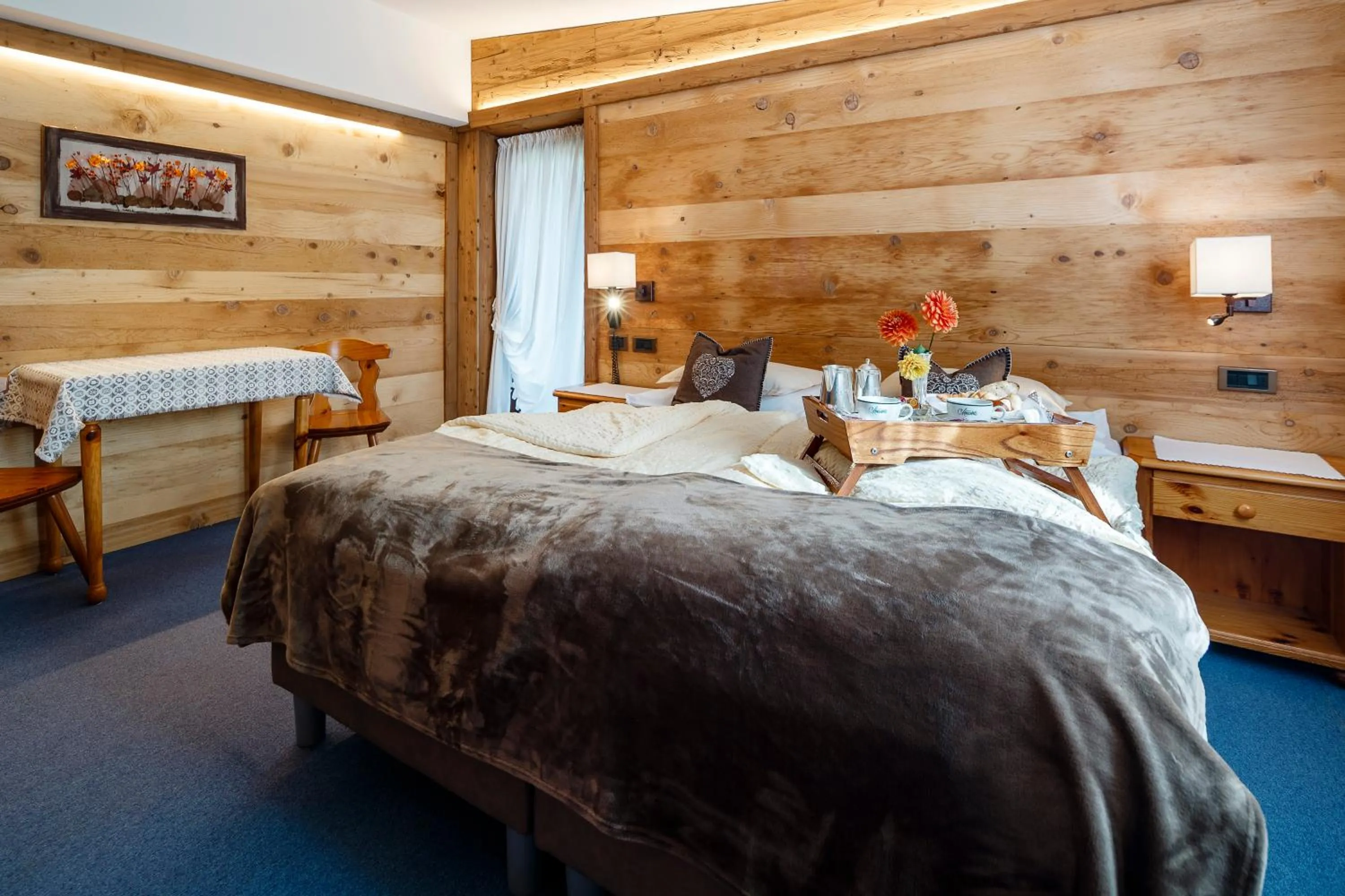 Bed in Hotel Menardi