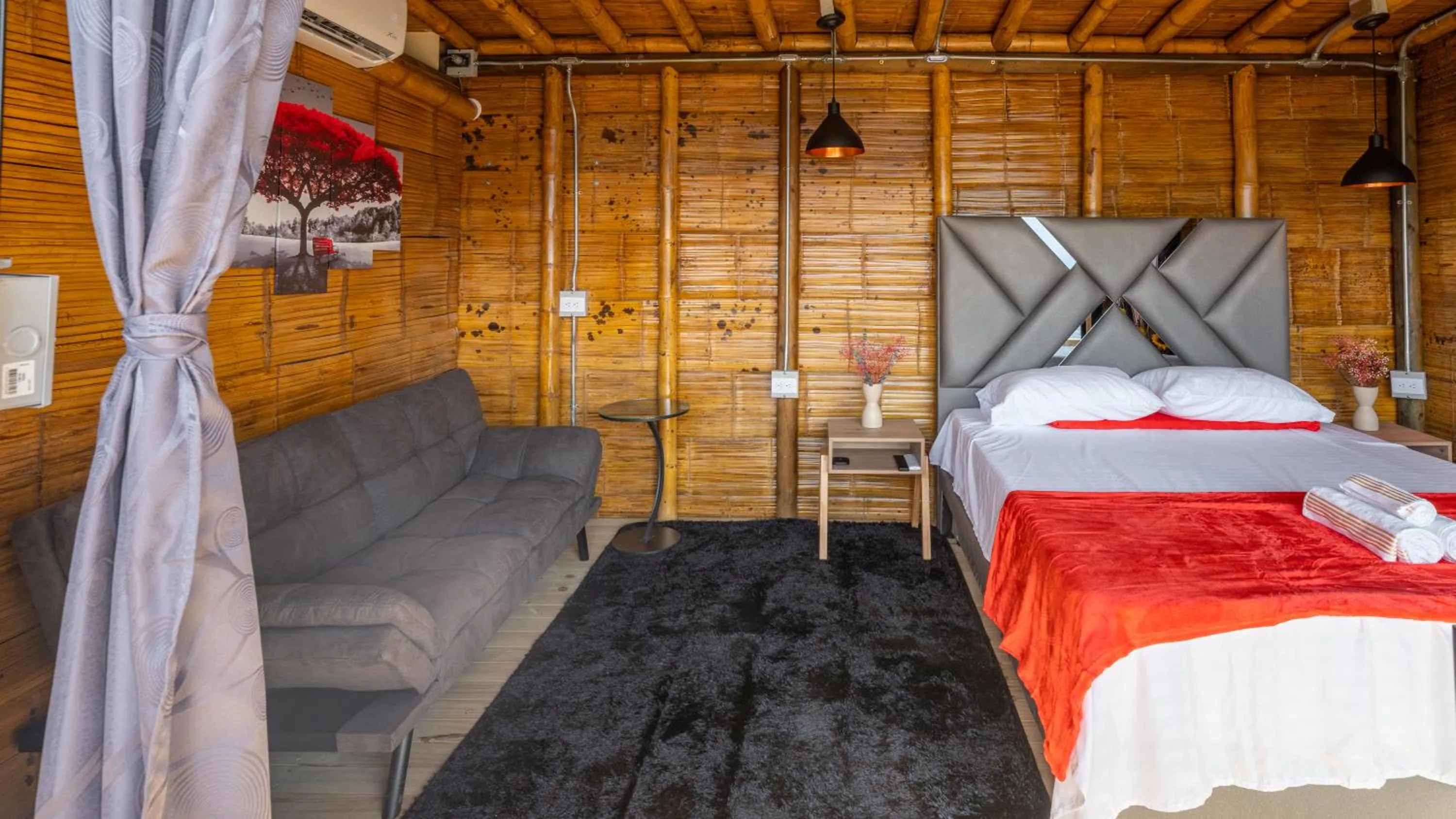 Bedroom, Bed in Glamping Mirador Santa Fe-Sopetran