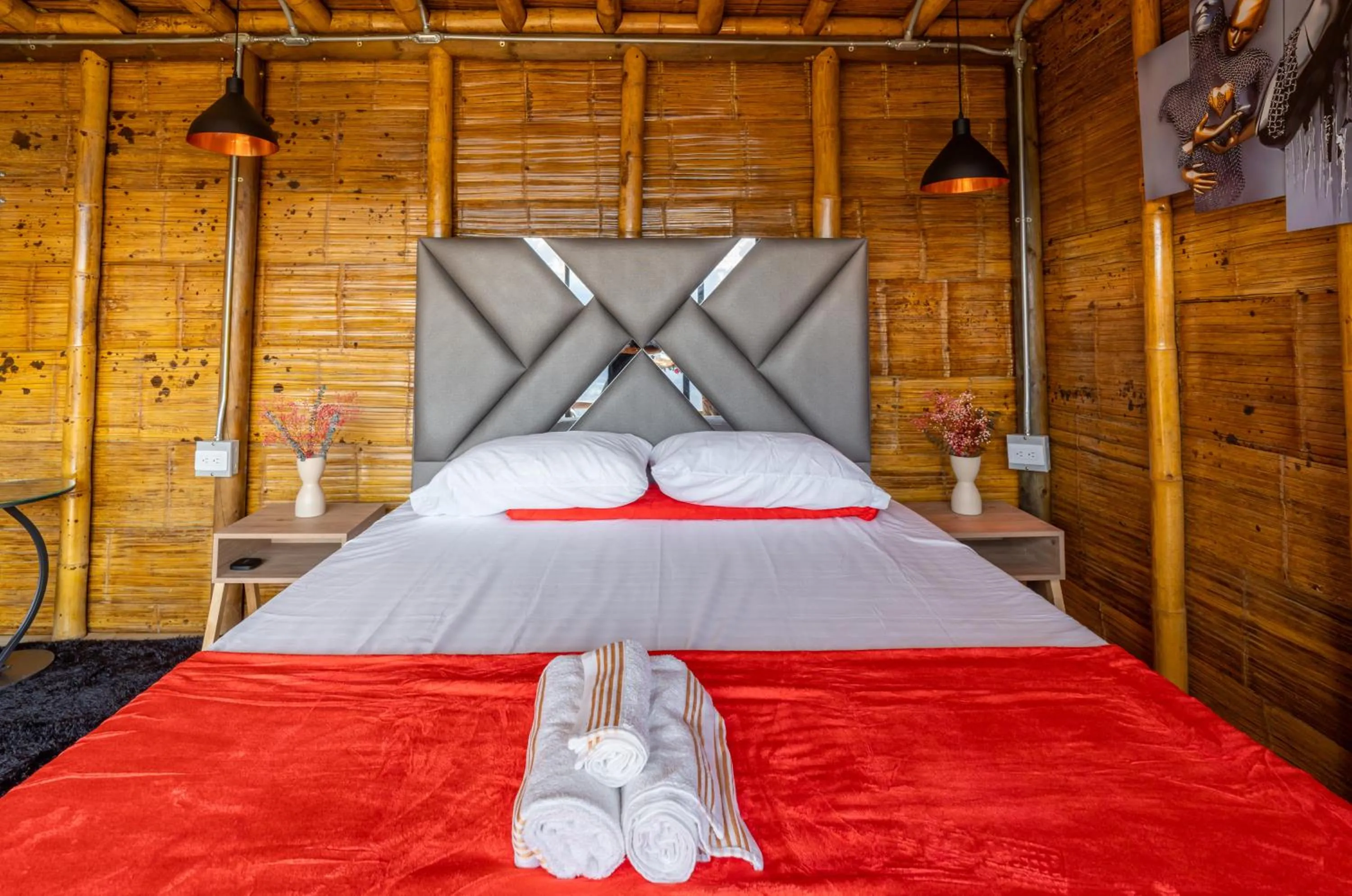 Bedroom, Bed in Glamping Mirador Santa Fe-Sopetran