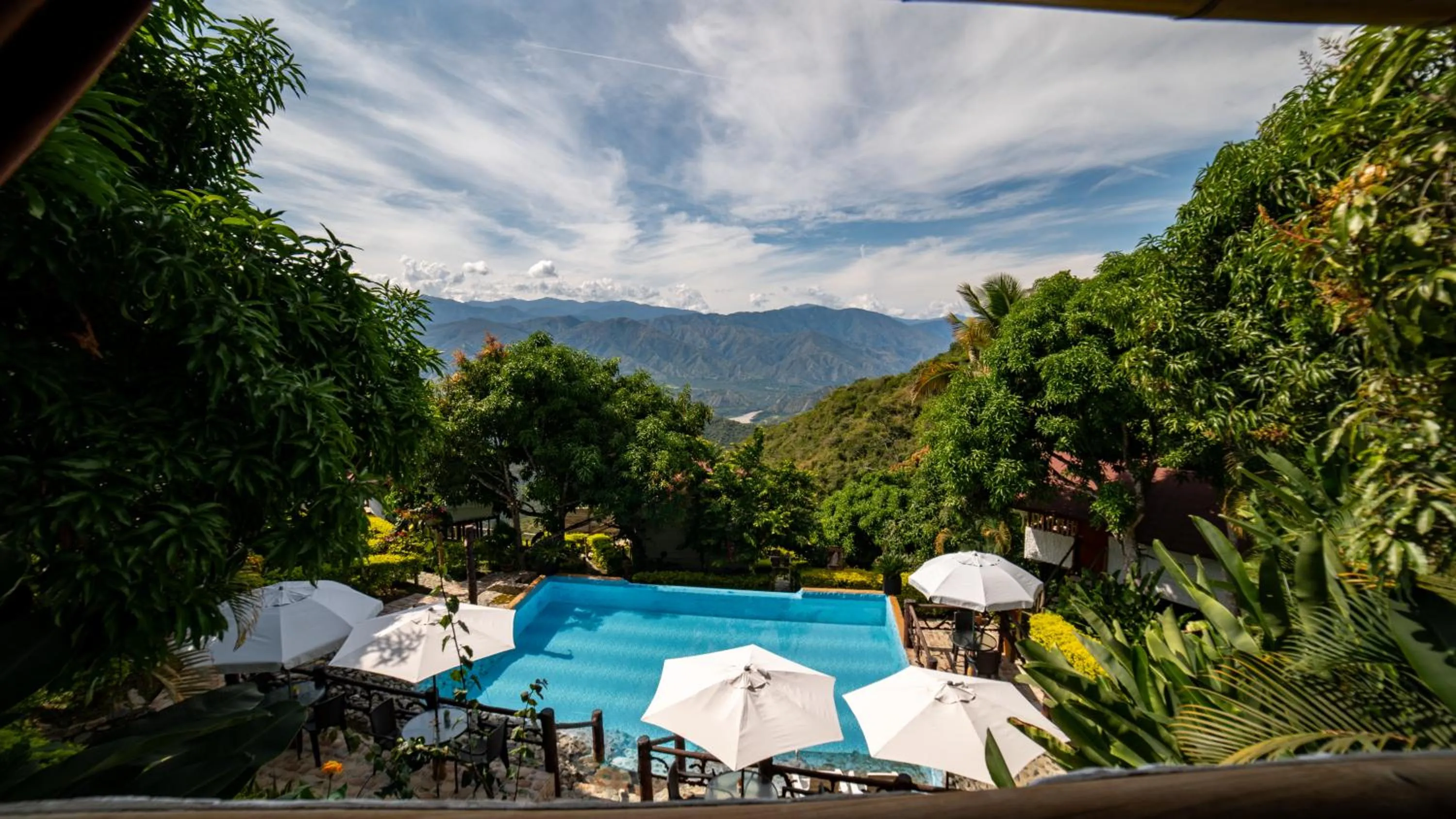 Garden view in Glamping Mirador Santa Fe-Sopetran