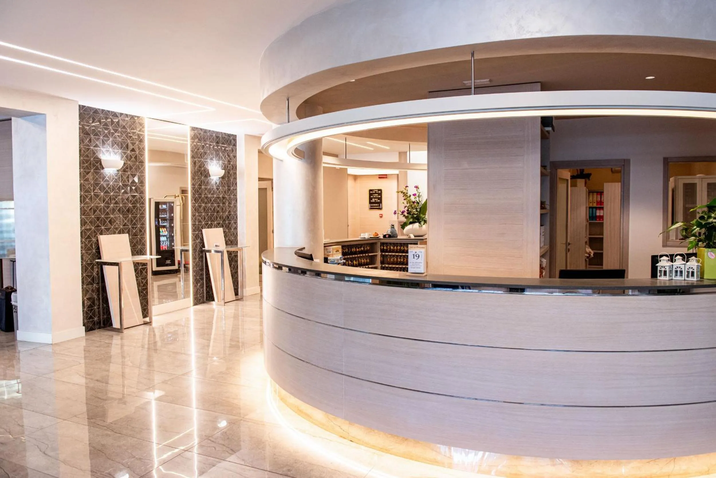 Lobby or reception in Hotel Olimpia