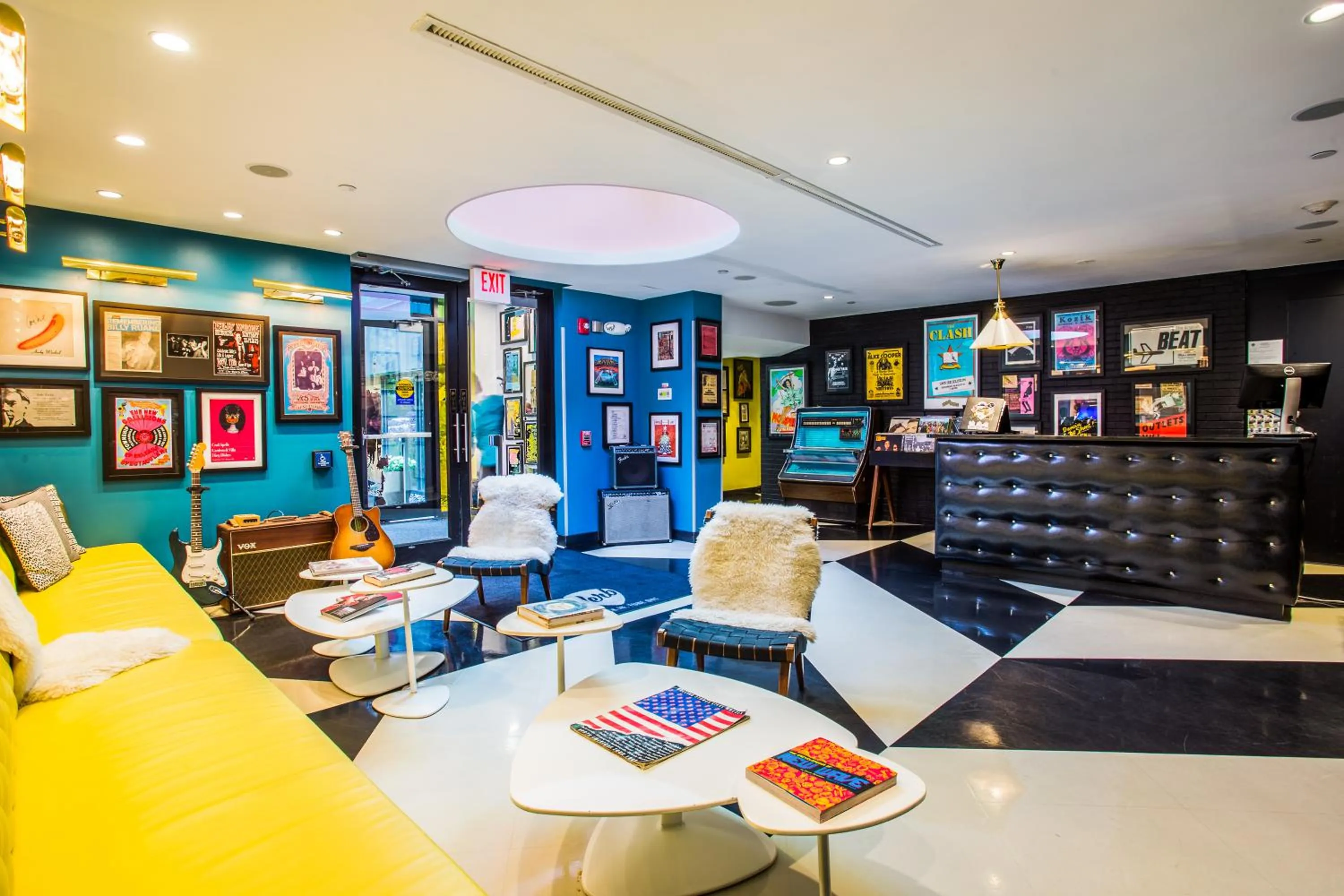 Lobby or reception in The Verb Hotel