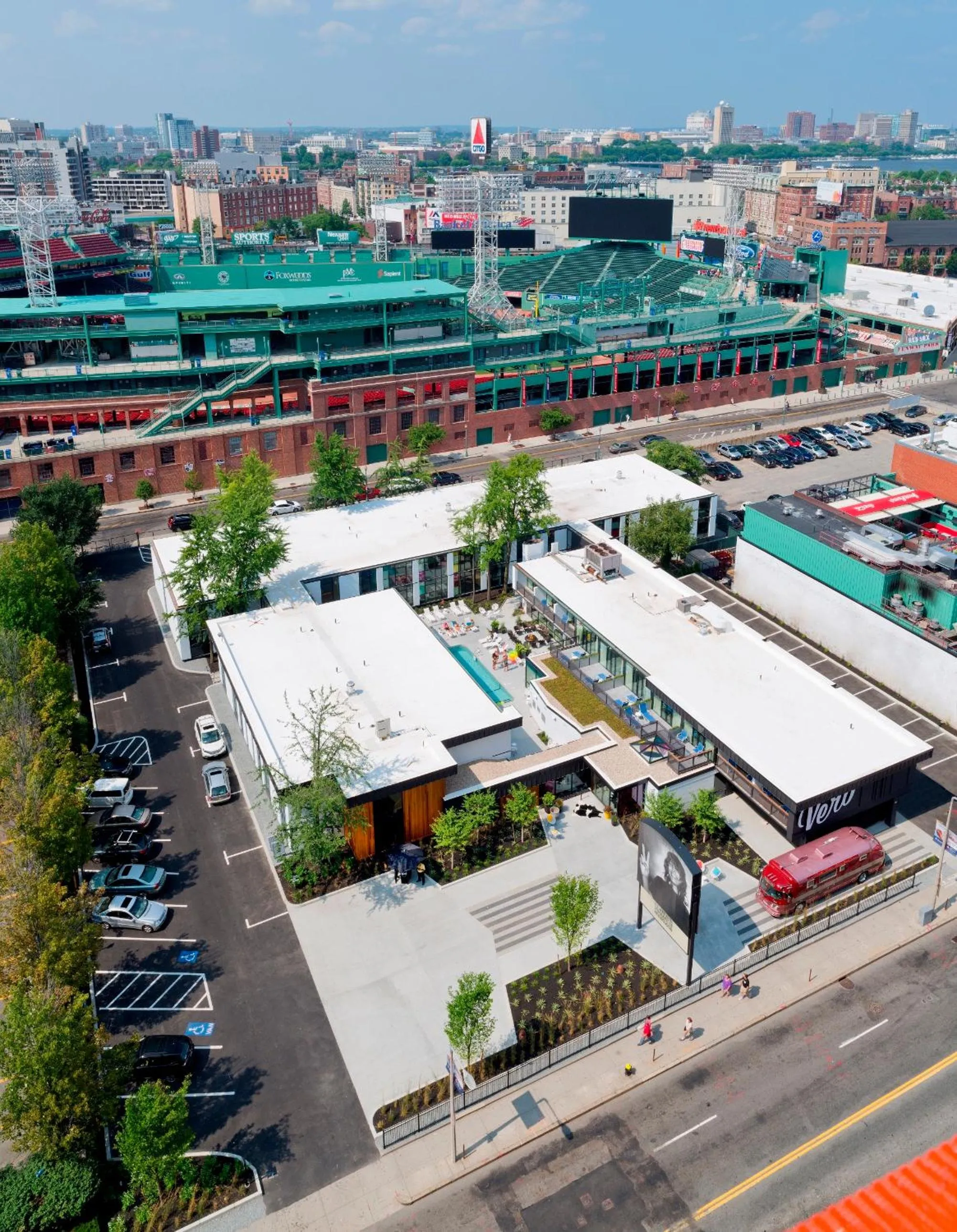 Bird's eye view in The Verb Hotel