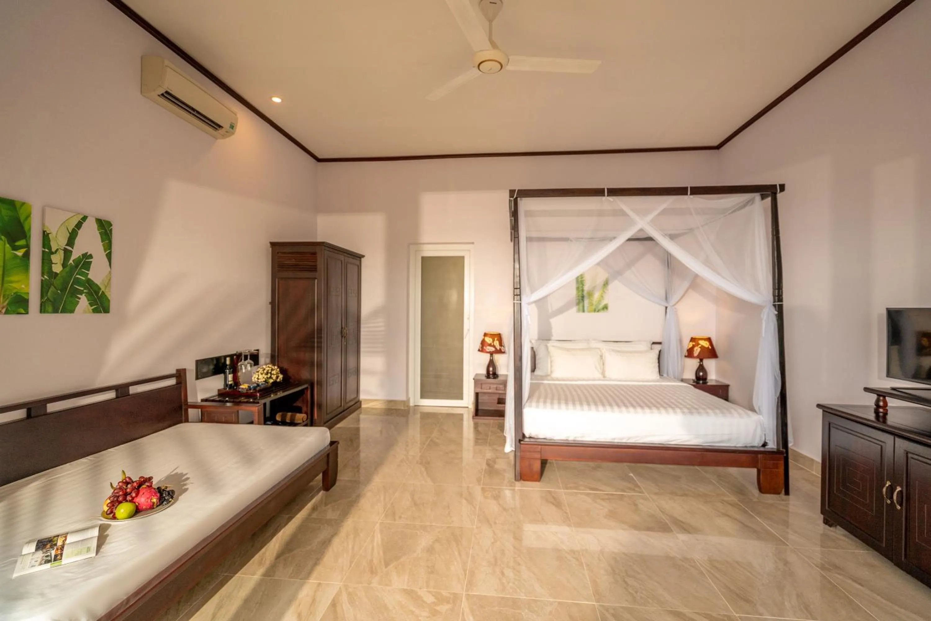 Bed in Sea Sense Resort